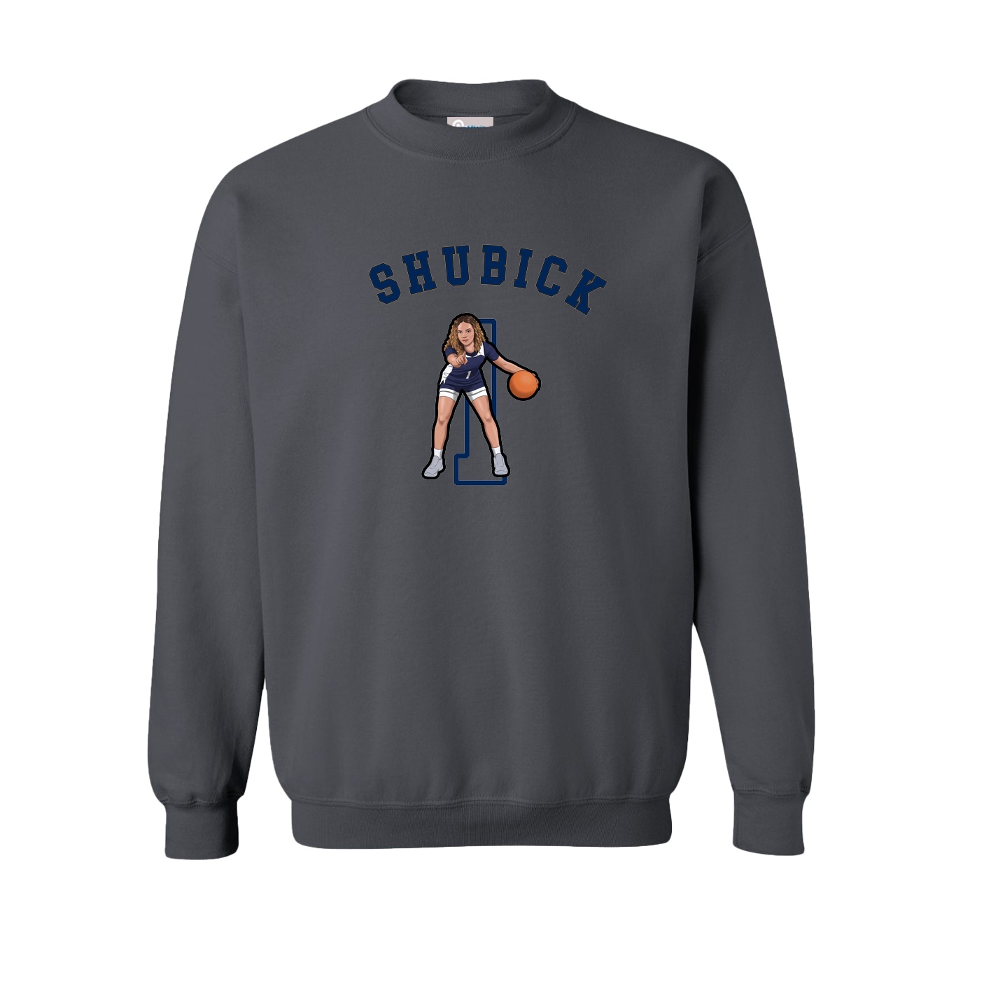Fleece Crew — Shirsey Arch in Grey