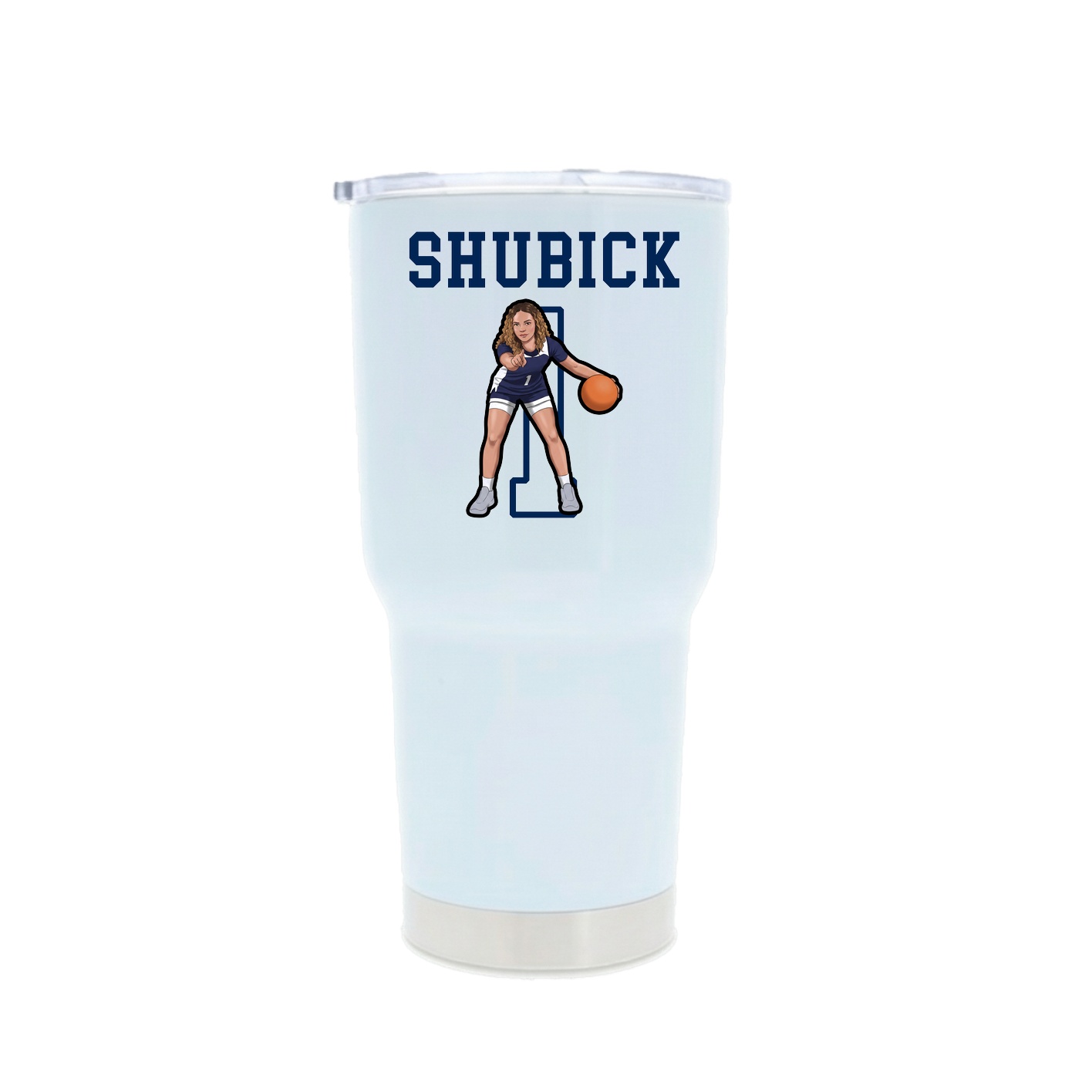 30oz Stainless Steel Tumbler — Shirsey in White
