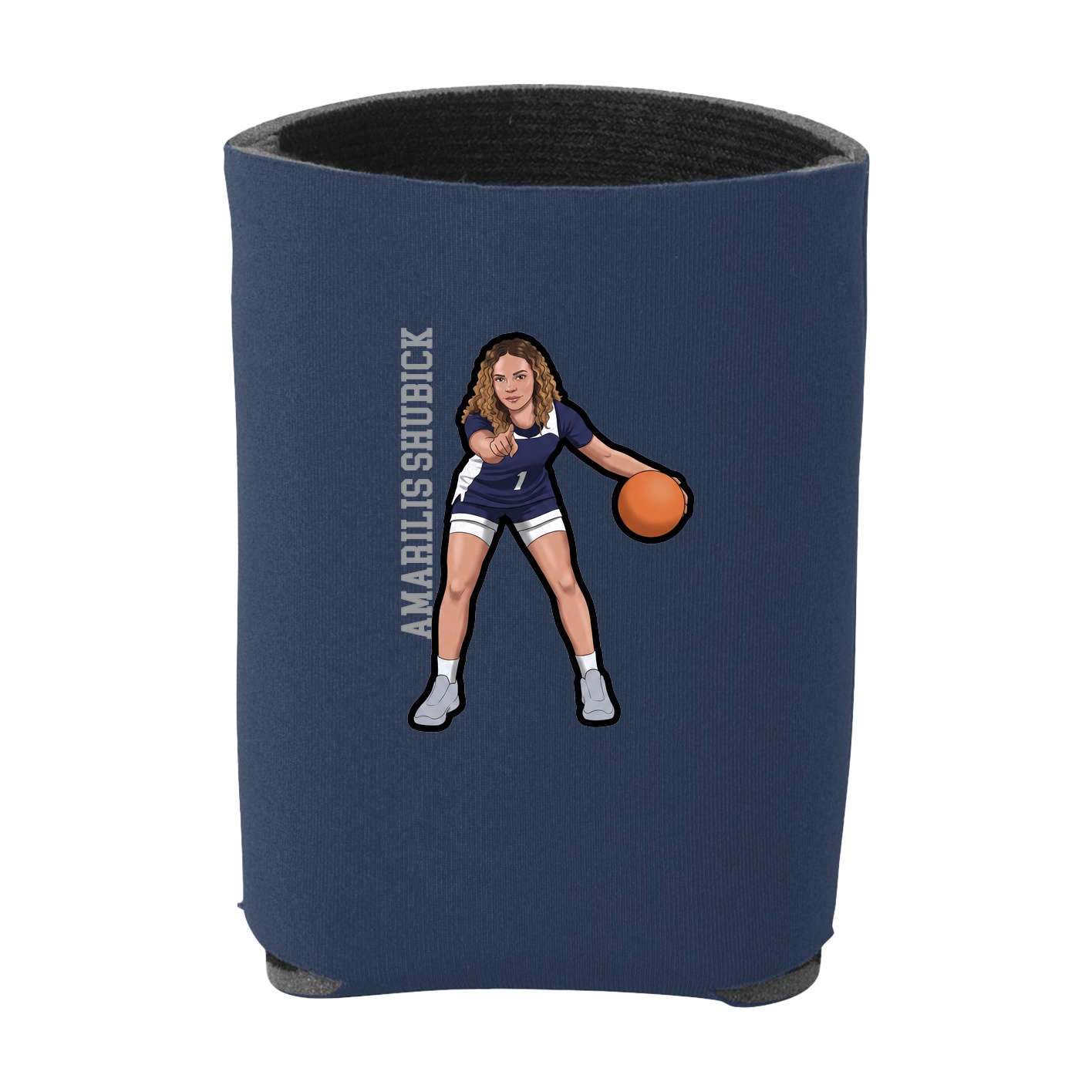 Can Holder — Name Vertical in Navy