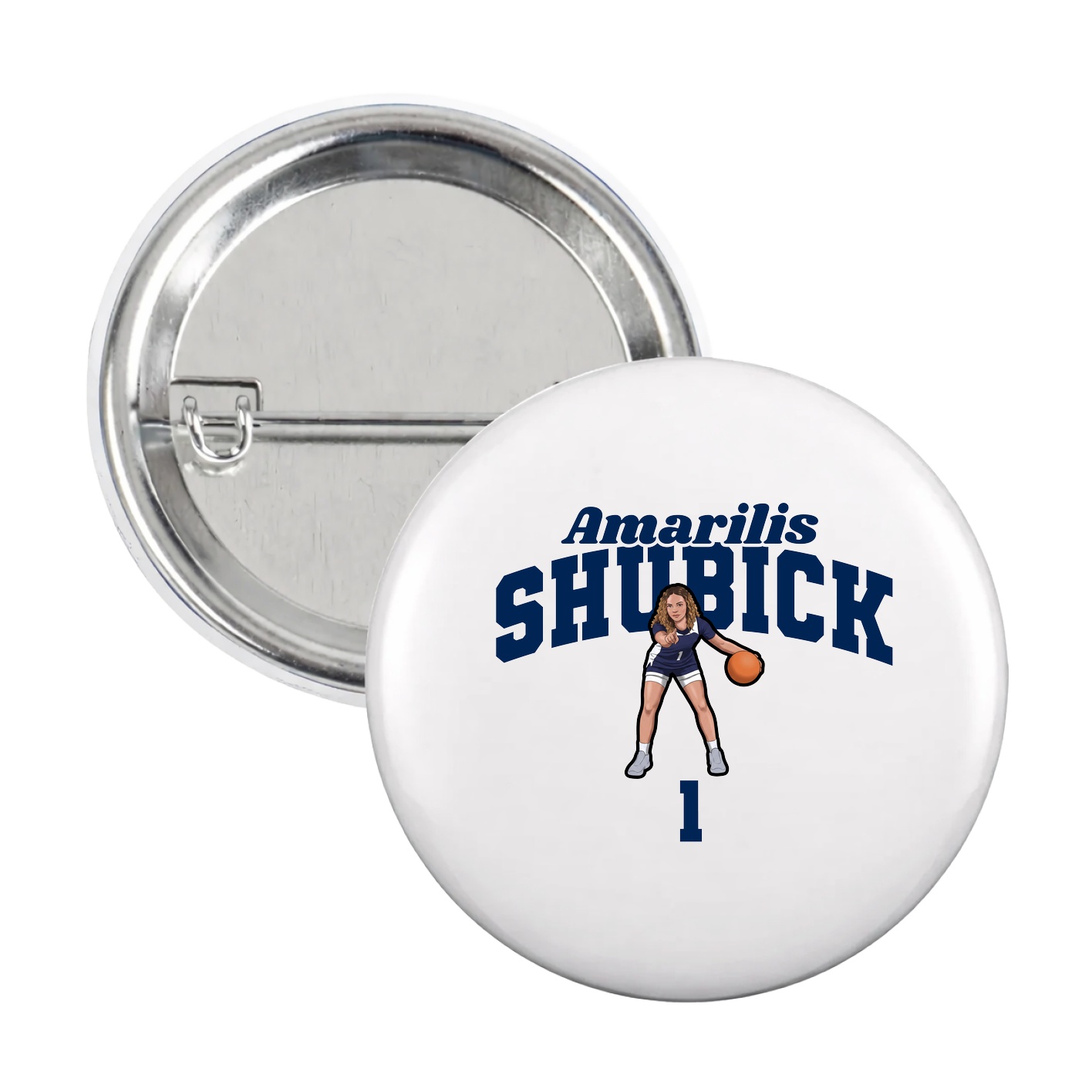 Game Day Button — Signature Arch in White