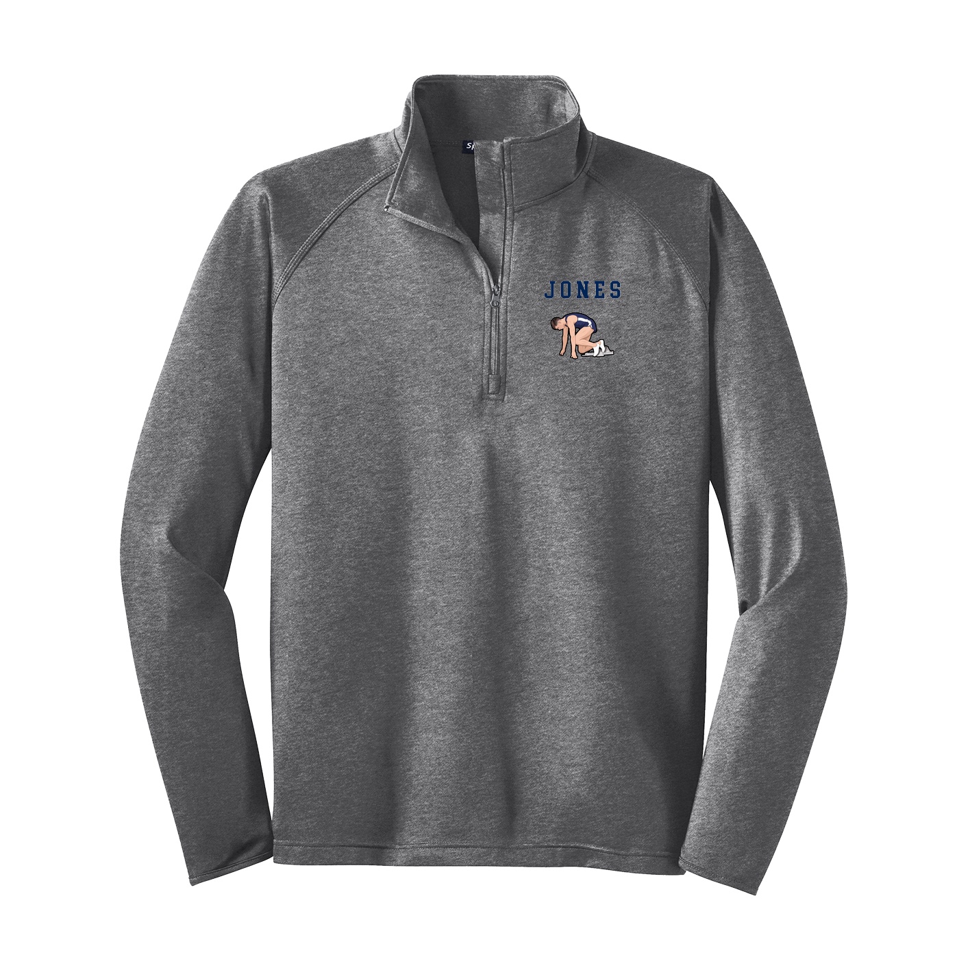Q-Zip Pullover — Shirsey in Grey
