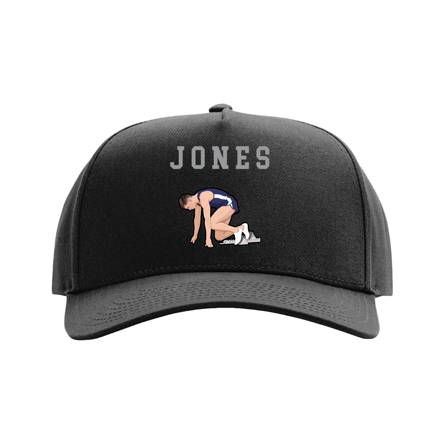 Full Fabric Five-Panel Champ Cap — Shirsey in Black