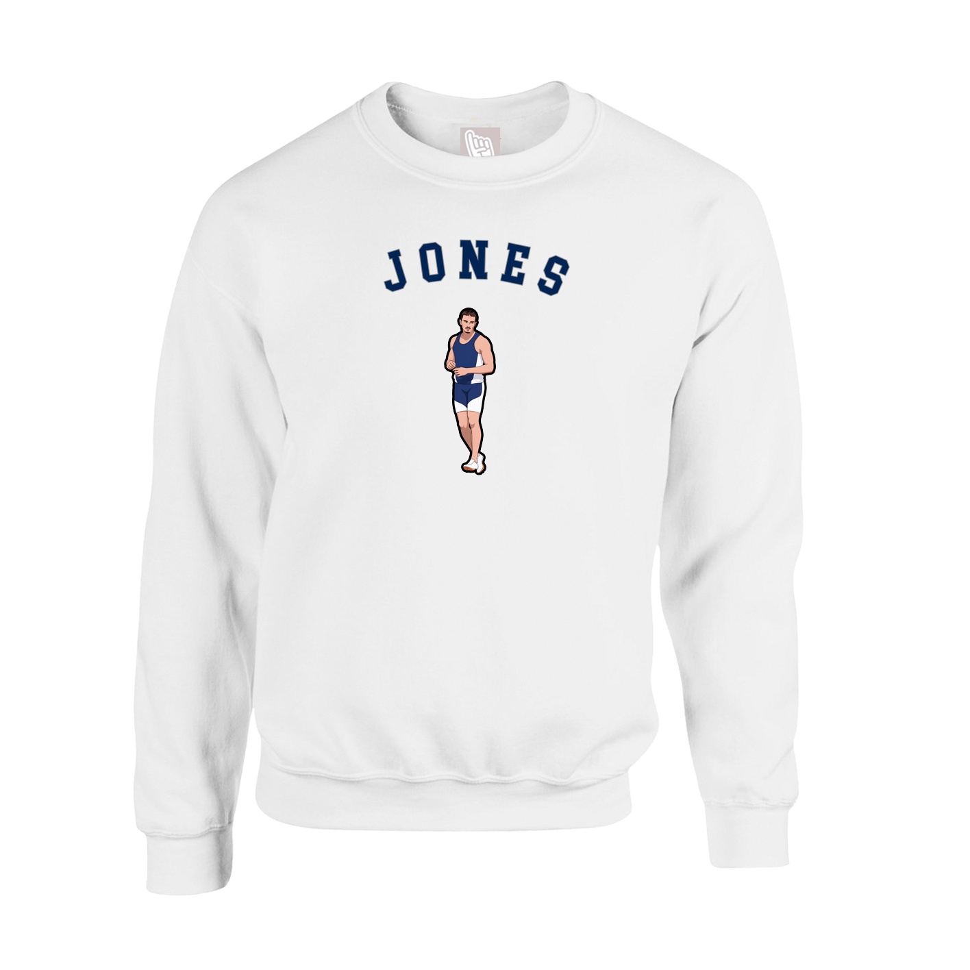 Fleece Crew — Shirsey Arch in White