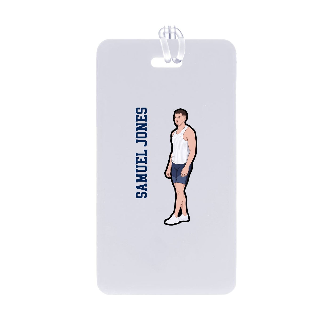 Bag Tag — Name Vertical in Classic