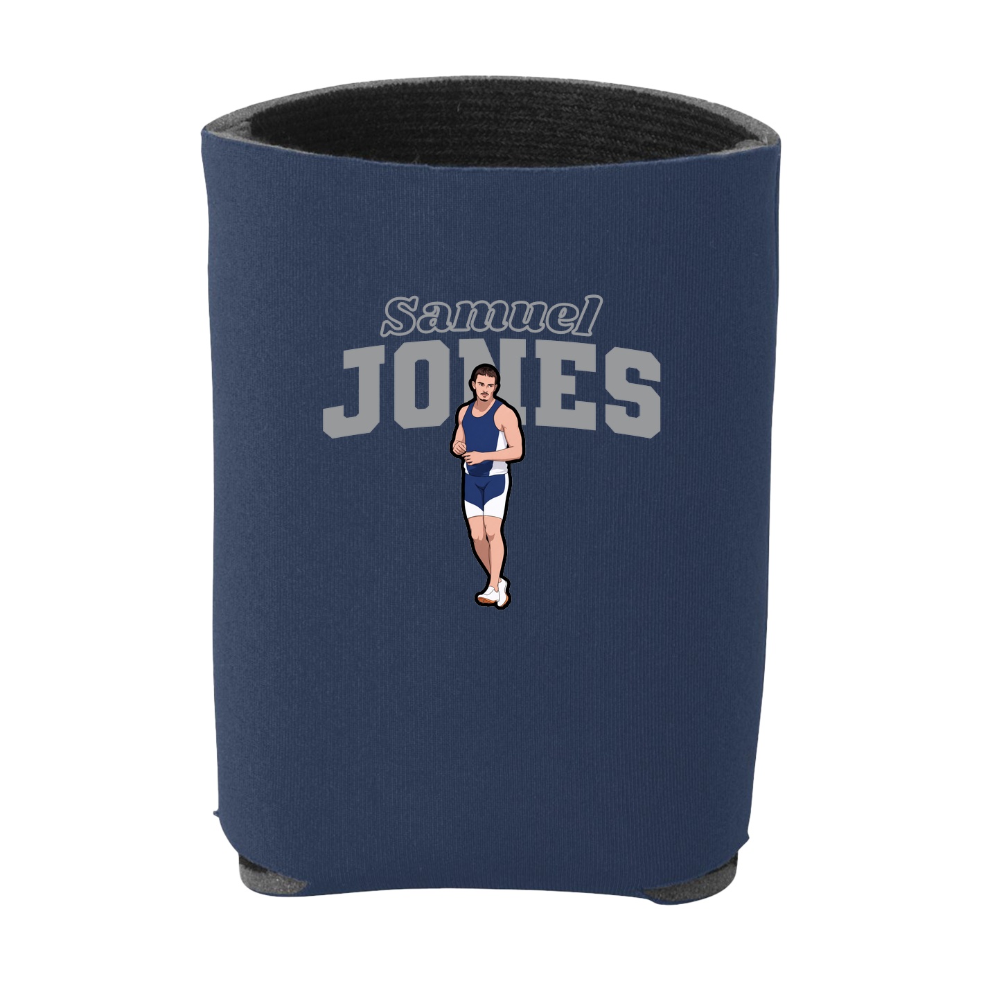 Can Holder — Name Arch in Navy
