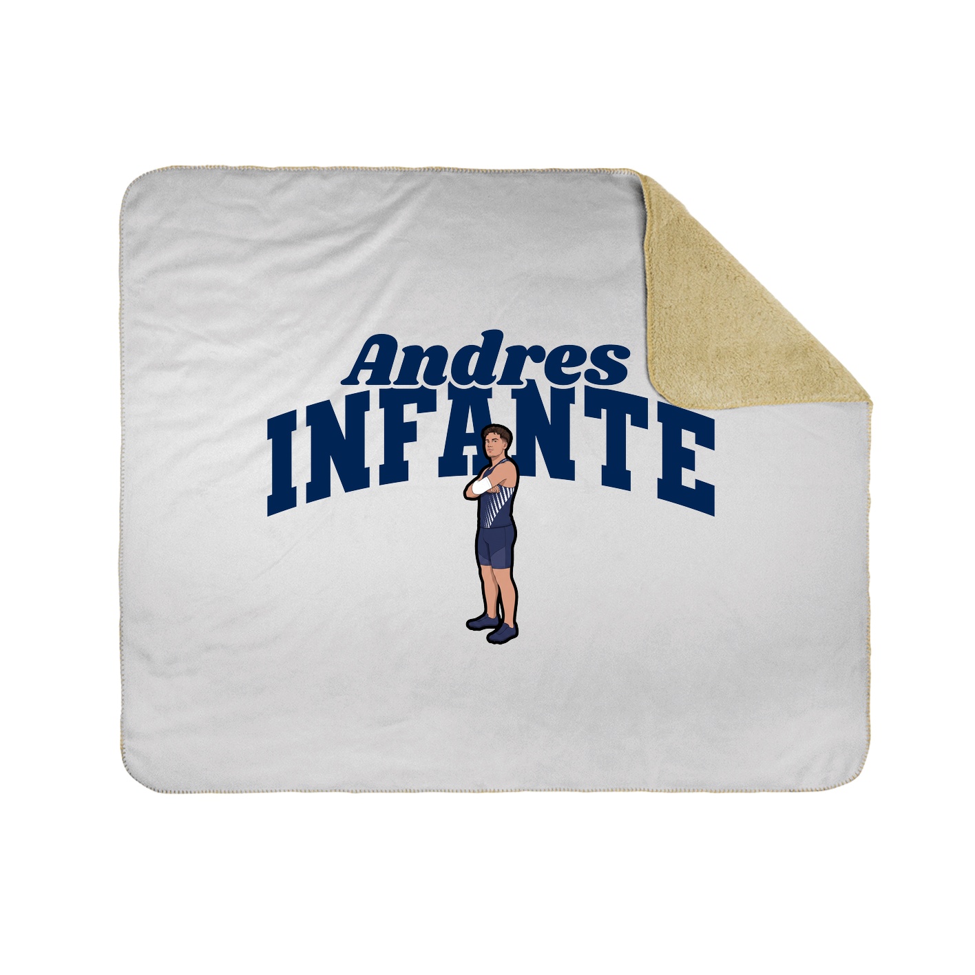 Throw Blanket — Signature Arch in White