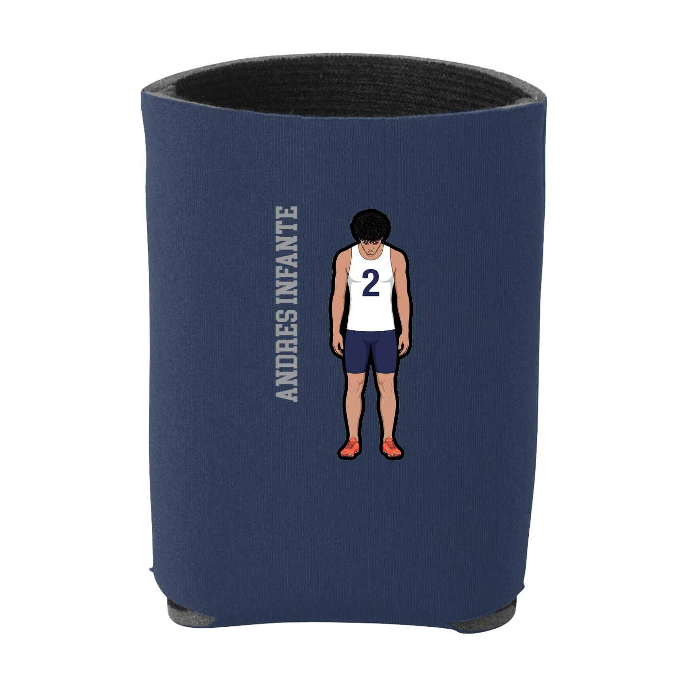 Can Holder — Name Vertical in Navy