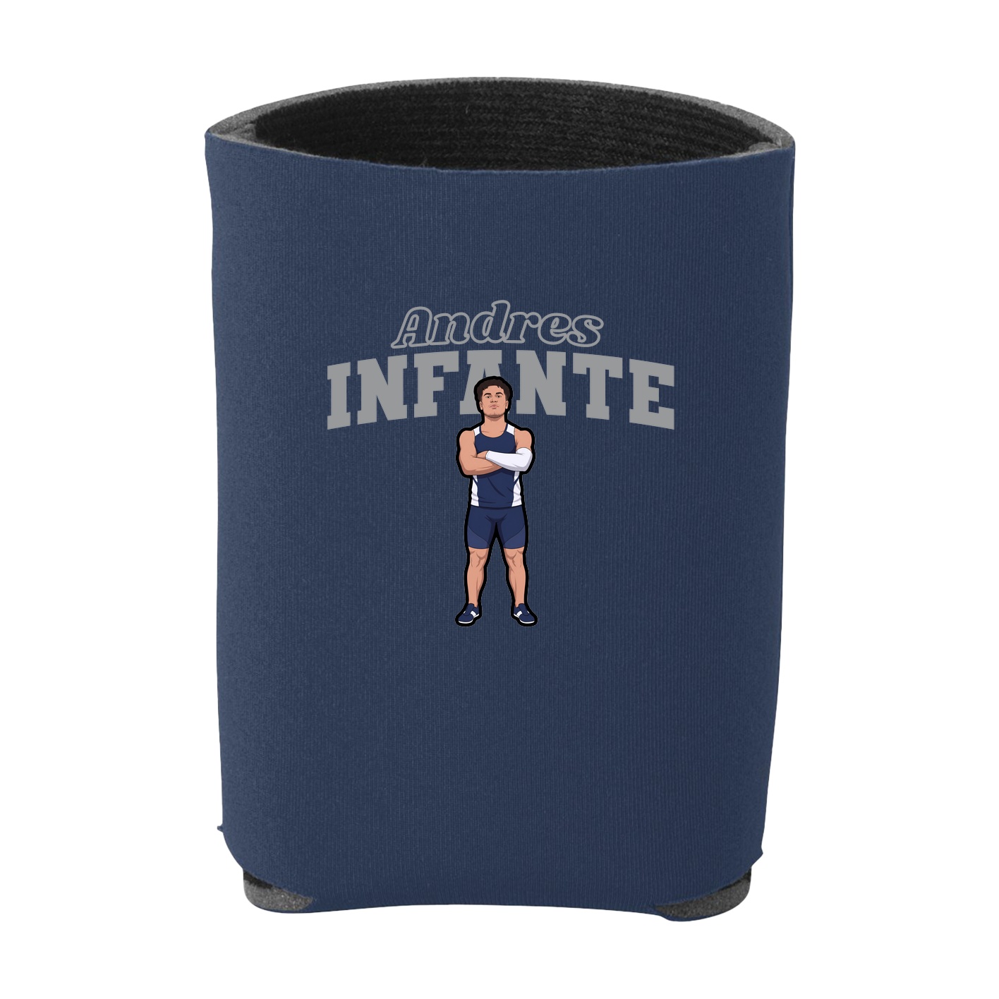 Can Holder — Name Arch in Navy