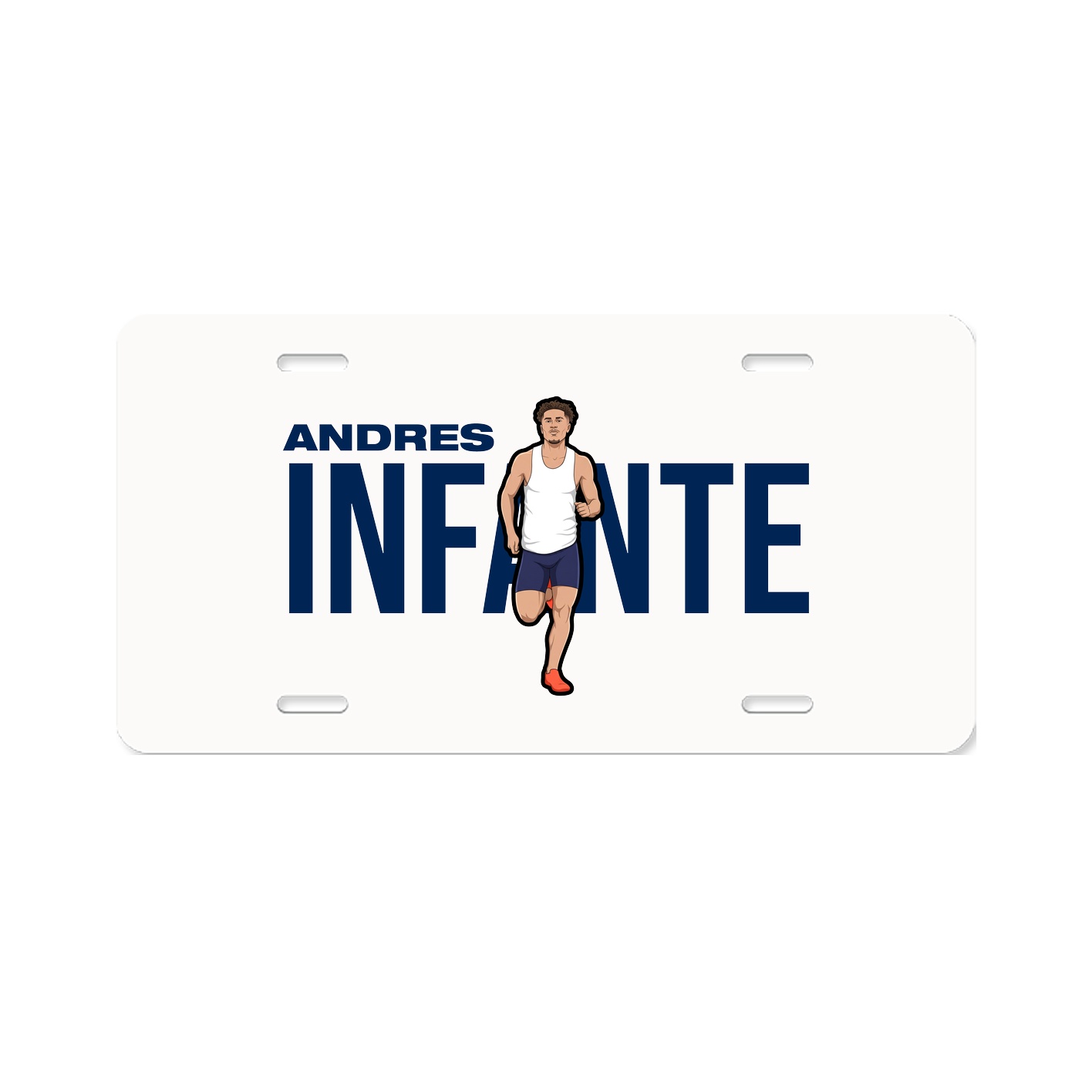 License Plate — Player Name in Classic
