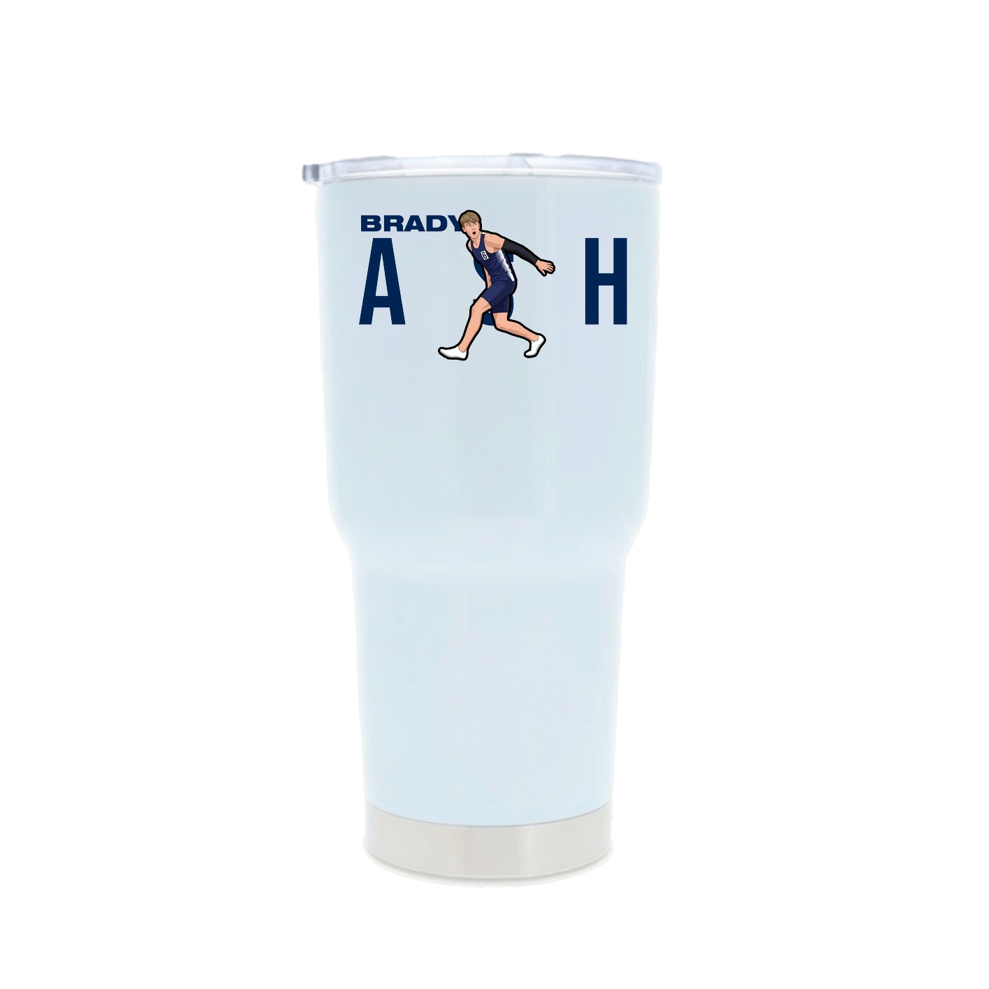 30oz Stainless Steel Tumbler — Player Name in White
