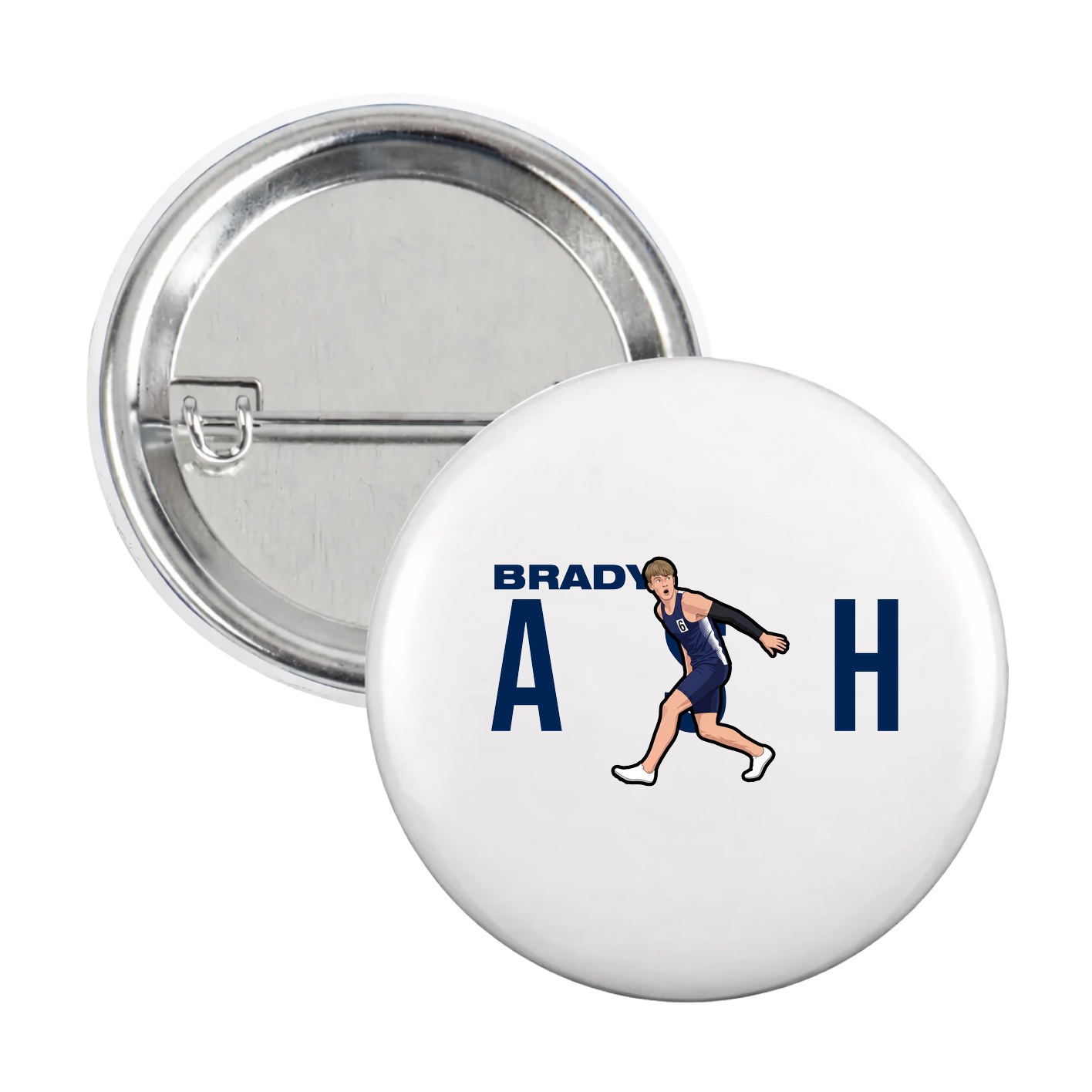 Game Day Button — Player Name in White