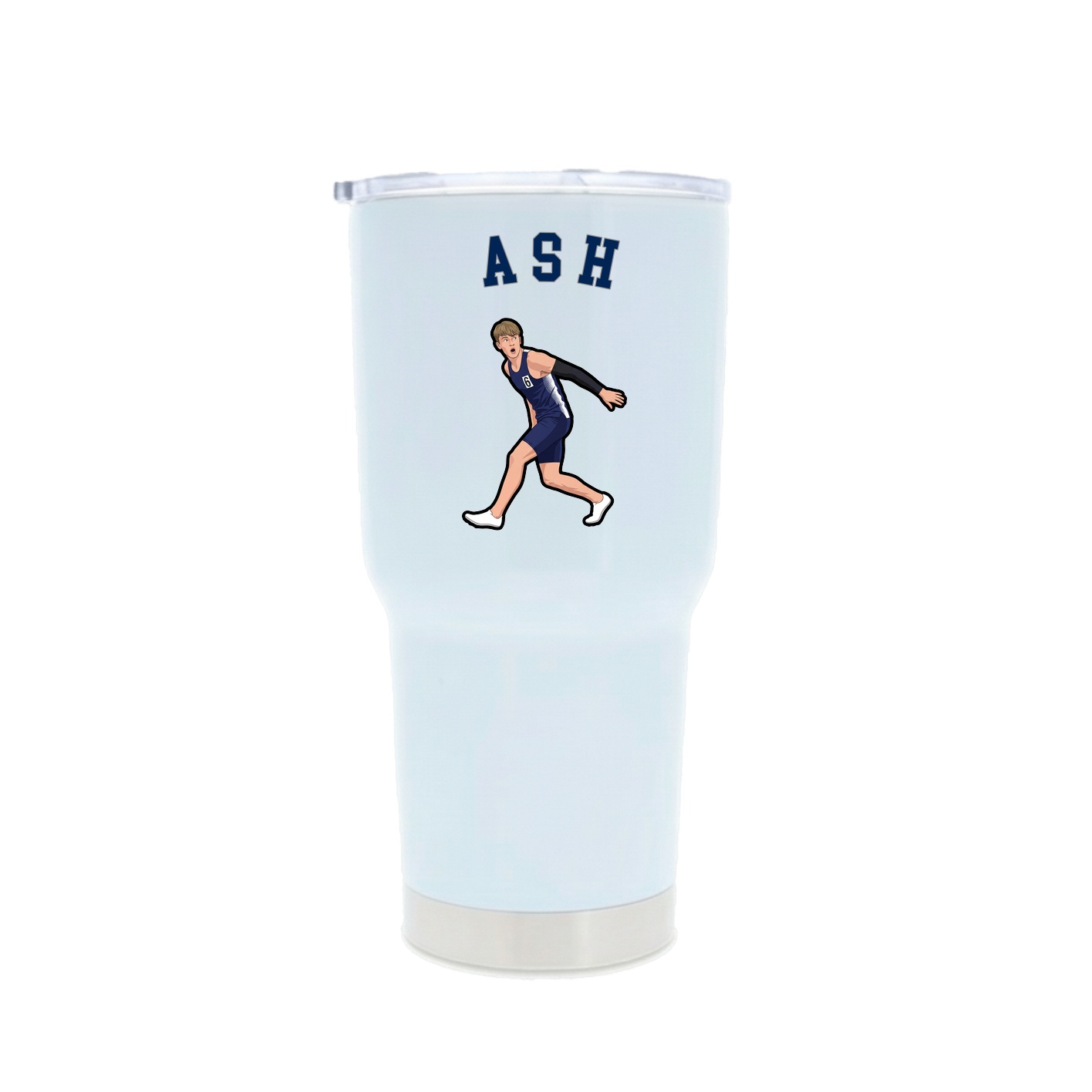 30oz Stainless Steel Tumbler — Shirsey Arch in White