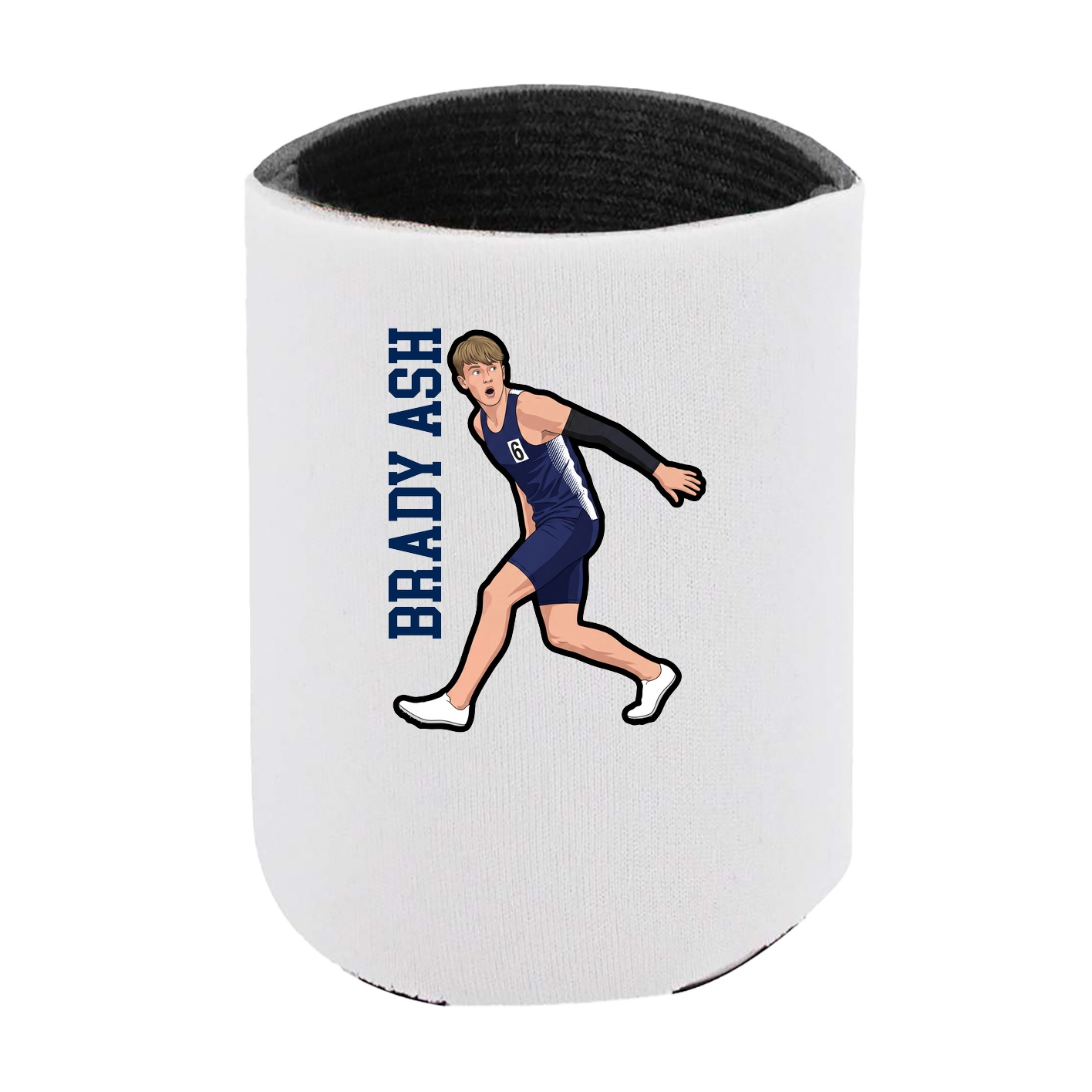 Can Holder — Name Vertical in White
