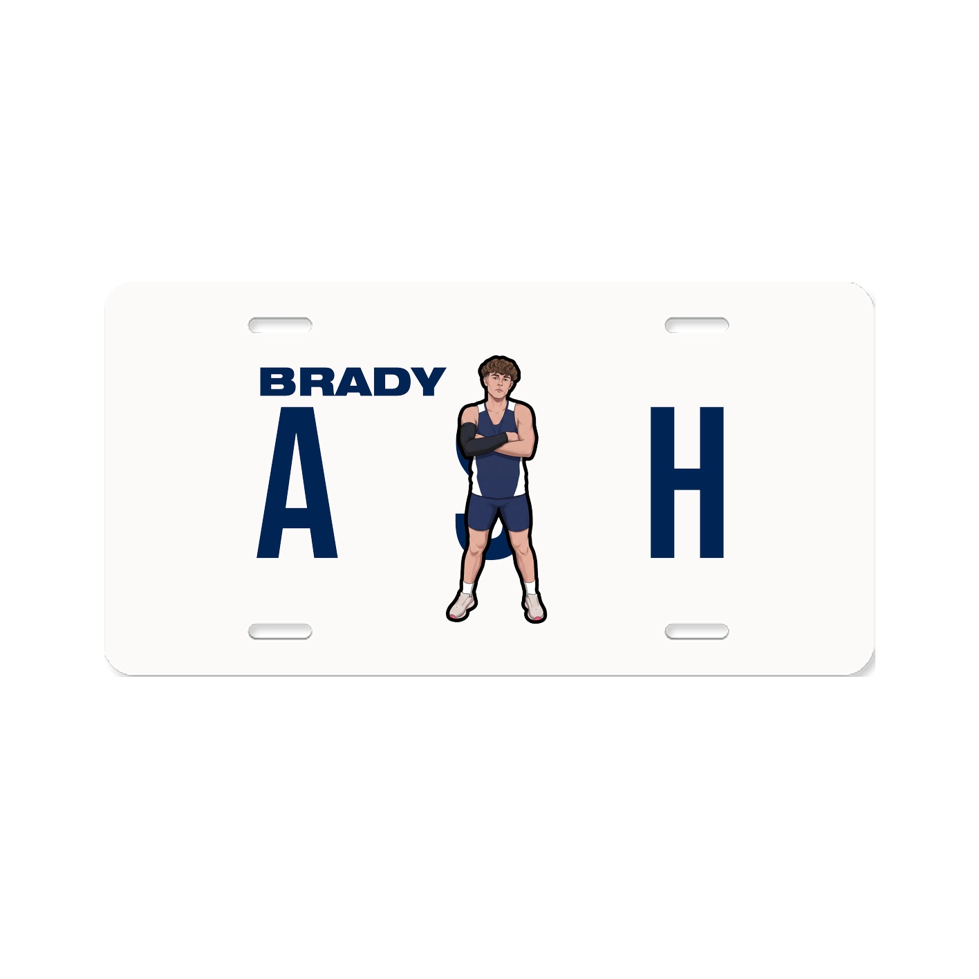 License Plate — Player Name in Classic