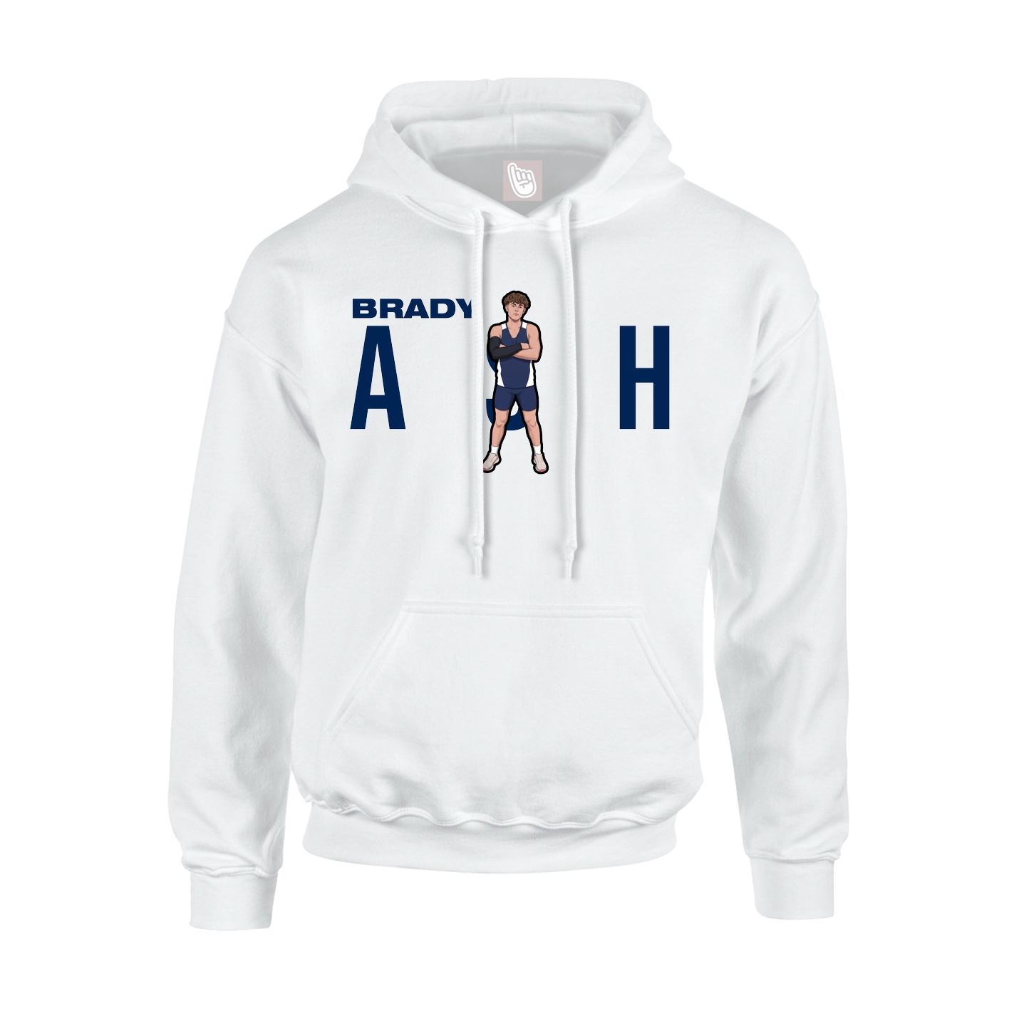 Hoodie — Player Name in White