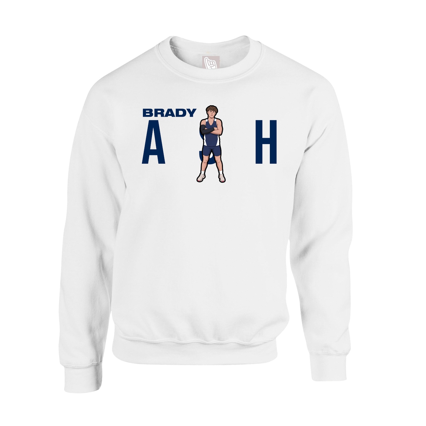 Fleece Crew — Player Name in White