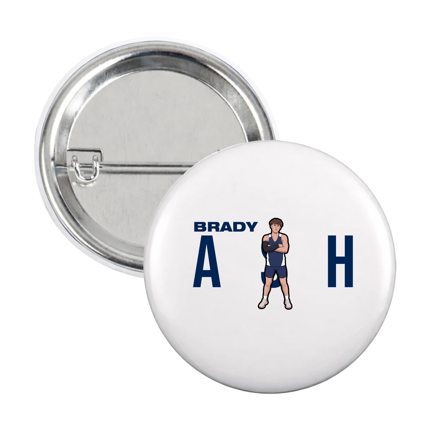 Game Day Button — Player Name in White
