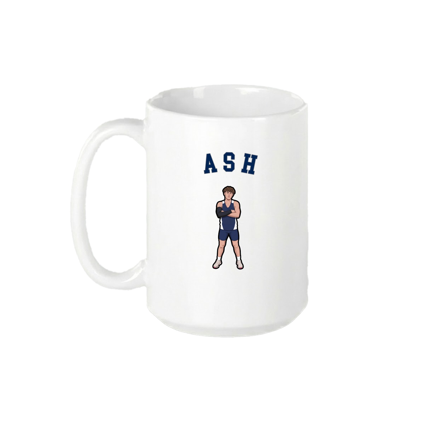 15oz Coffee Mug — Shirsey Arch in White
