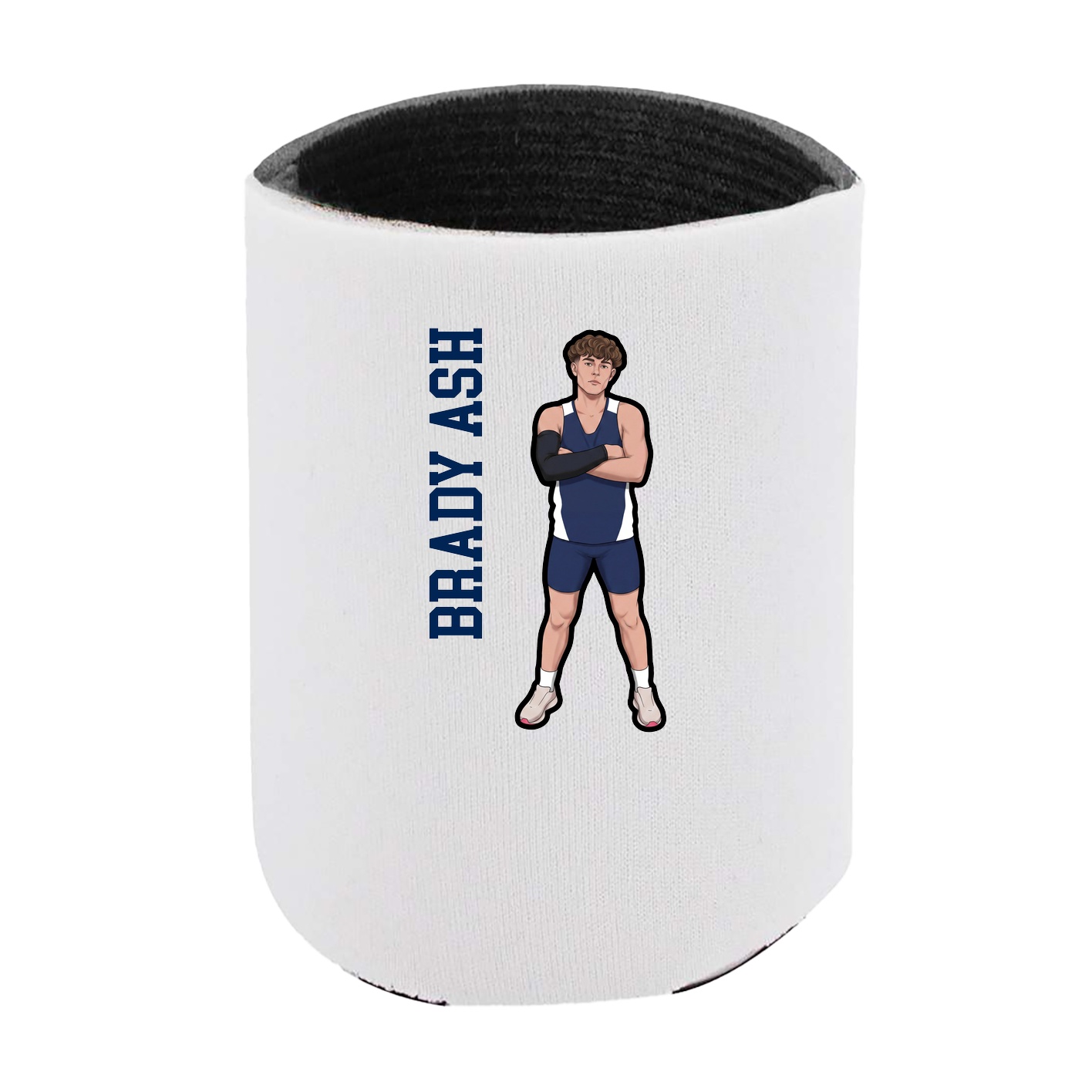 Can Holder — Name Vertical in White