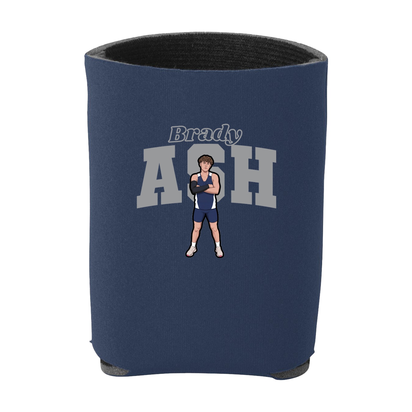 Can Holder — Name Arch in Navy