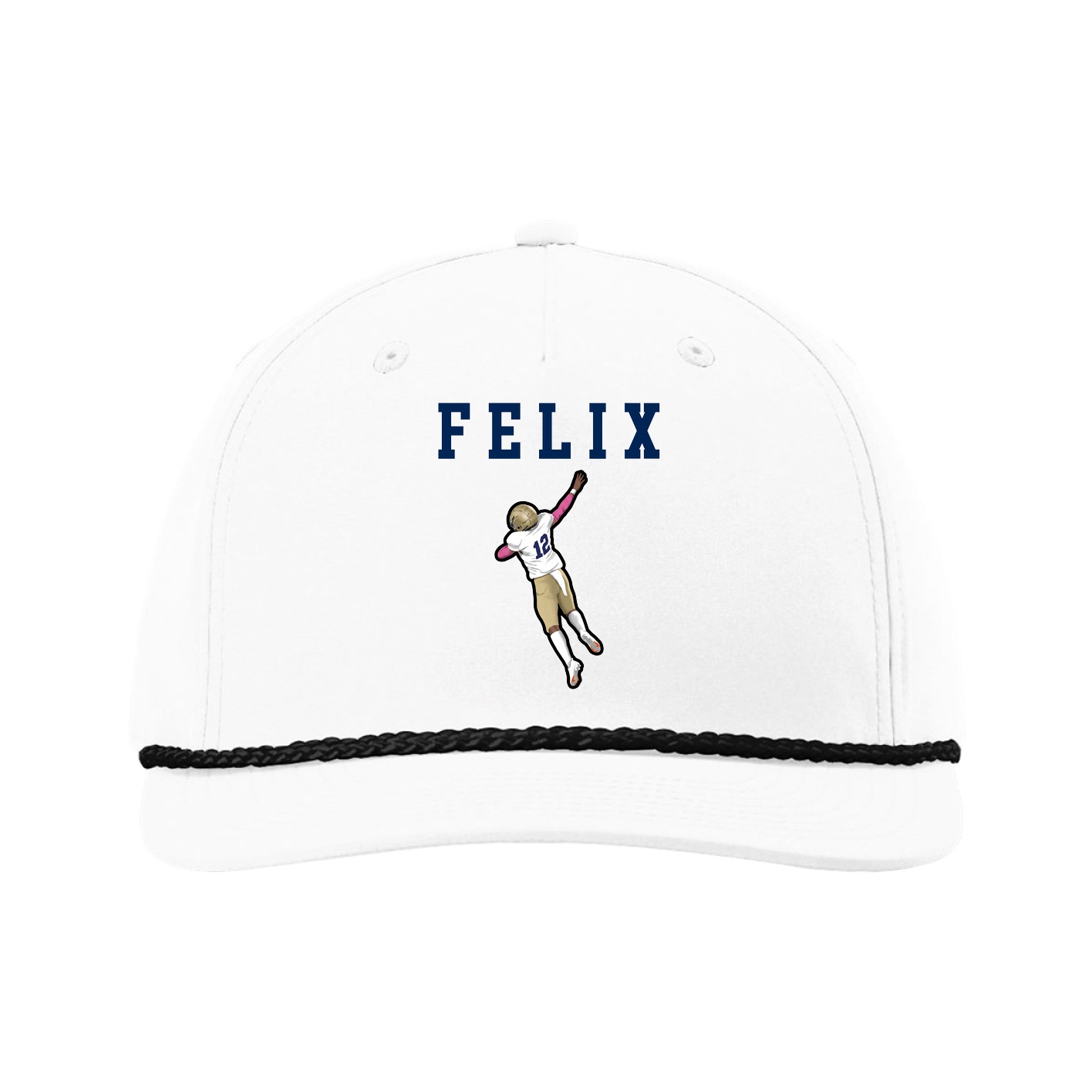 Five-Panel Classic Rope Cap — Shirsey in White