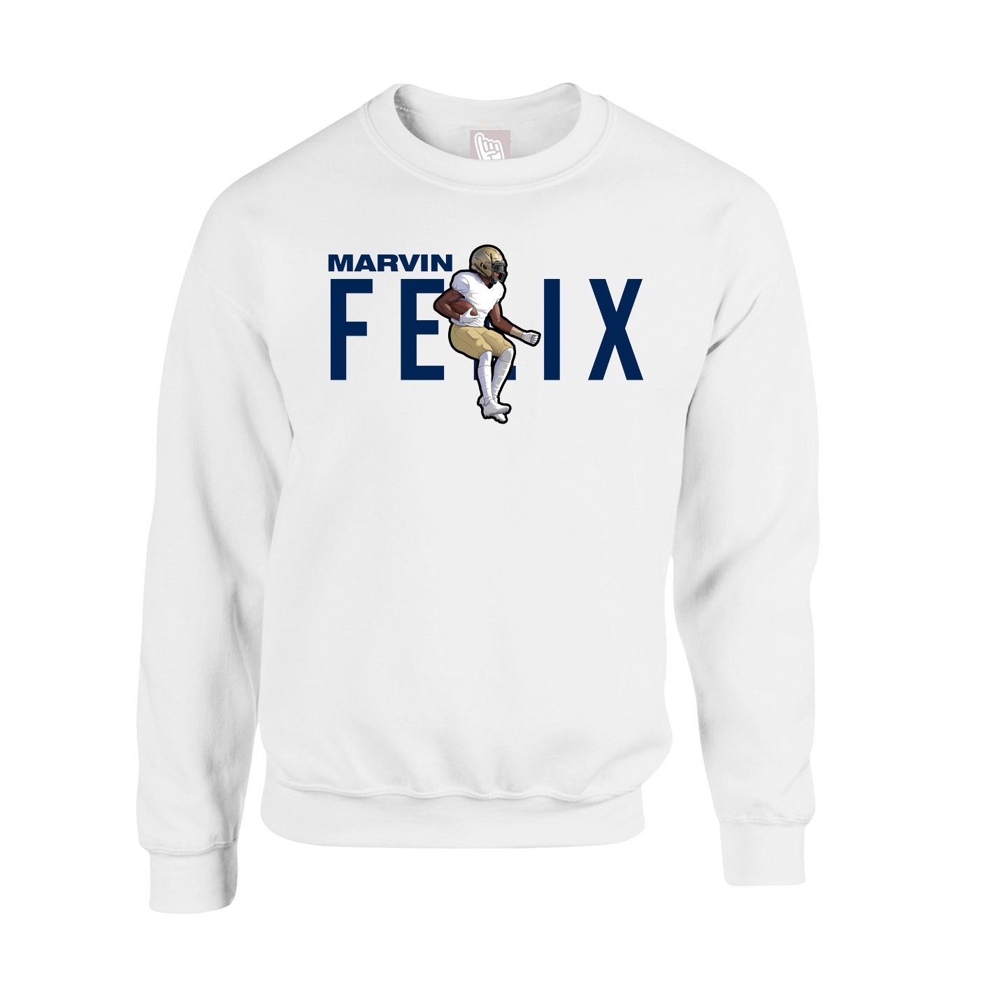 Fleece Crew — Player Name in White