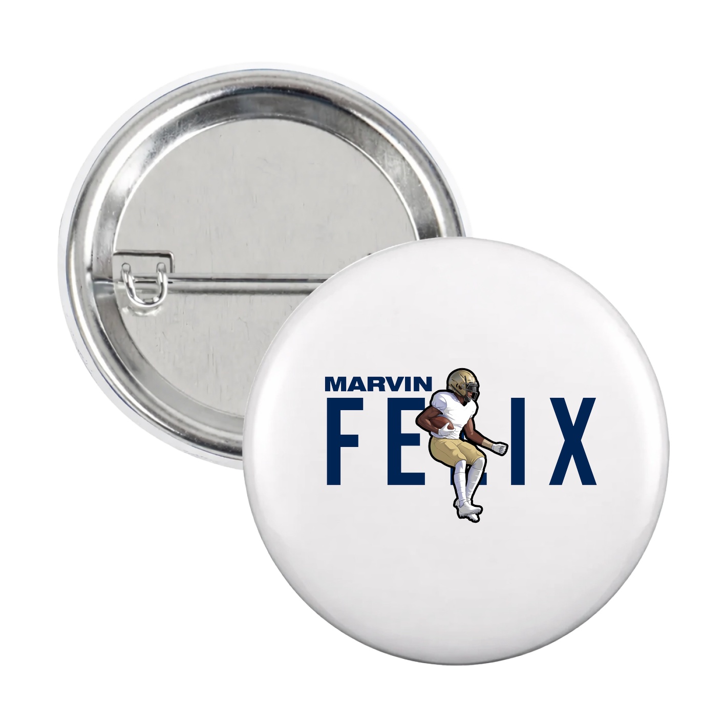 Game Day Button — Player Name in White
