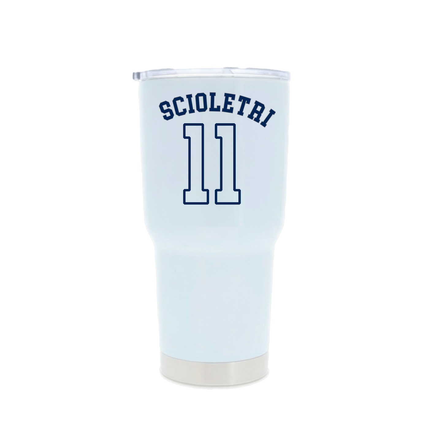 30oz Stainless Steel Tumbler — Shirsey Arch in White