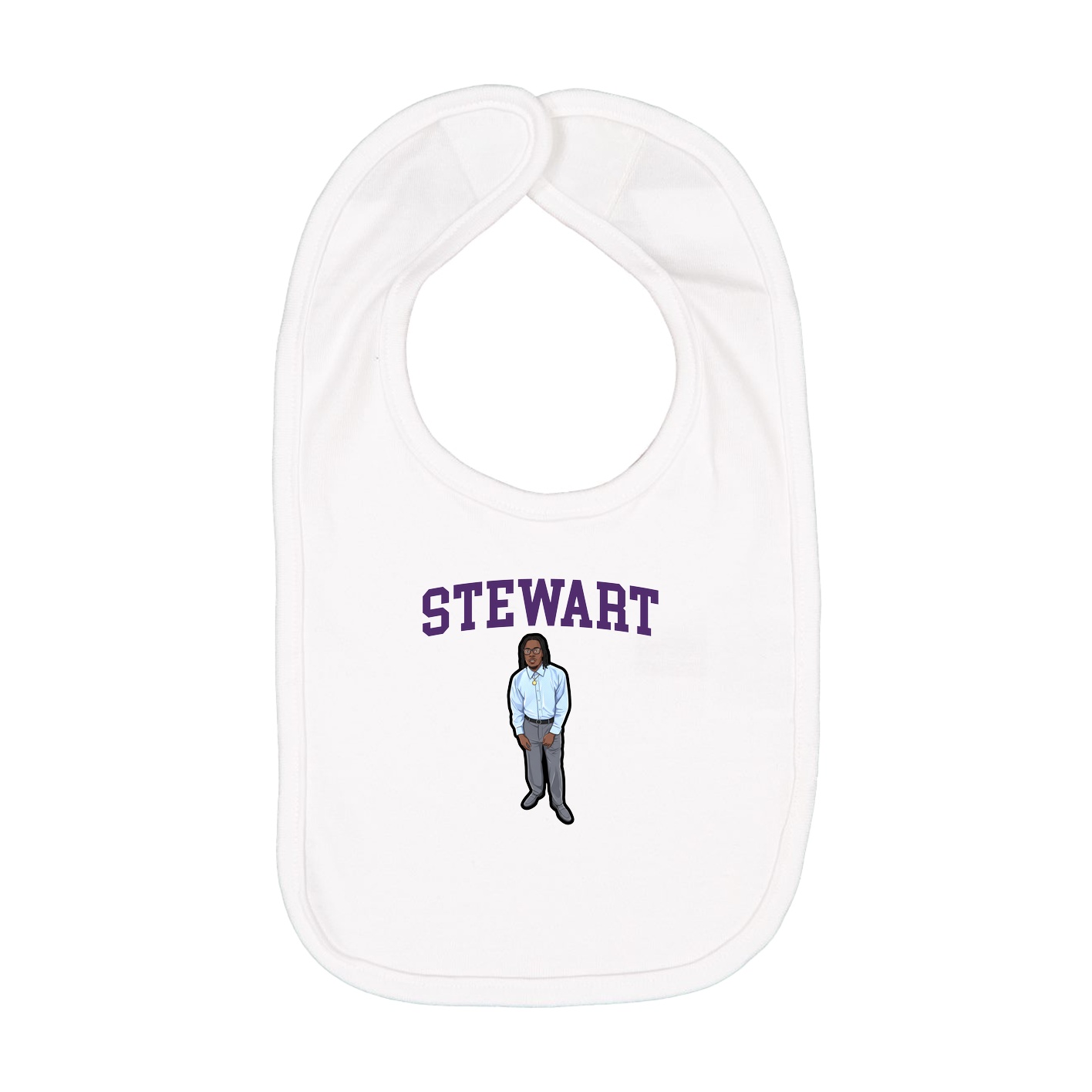 Infant Bib — Shirsey in White