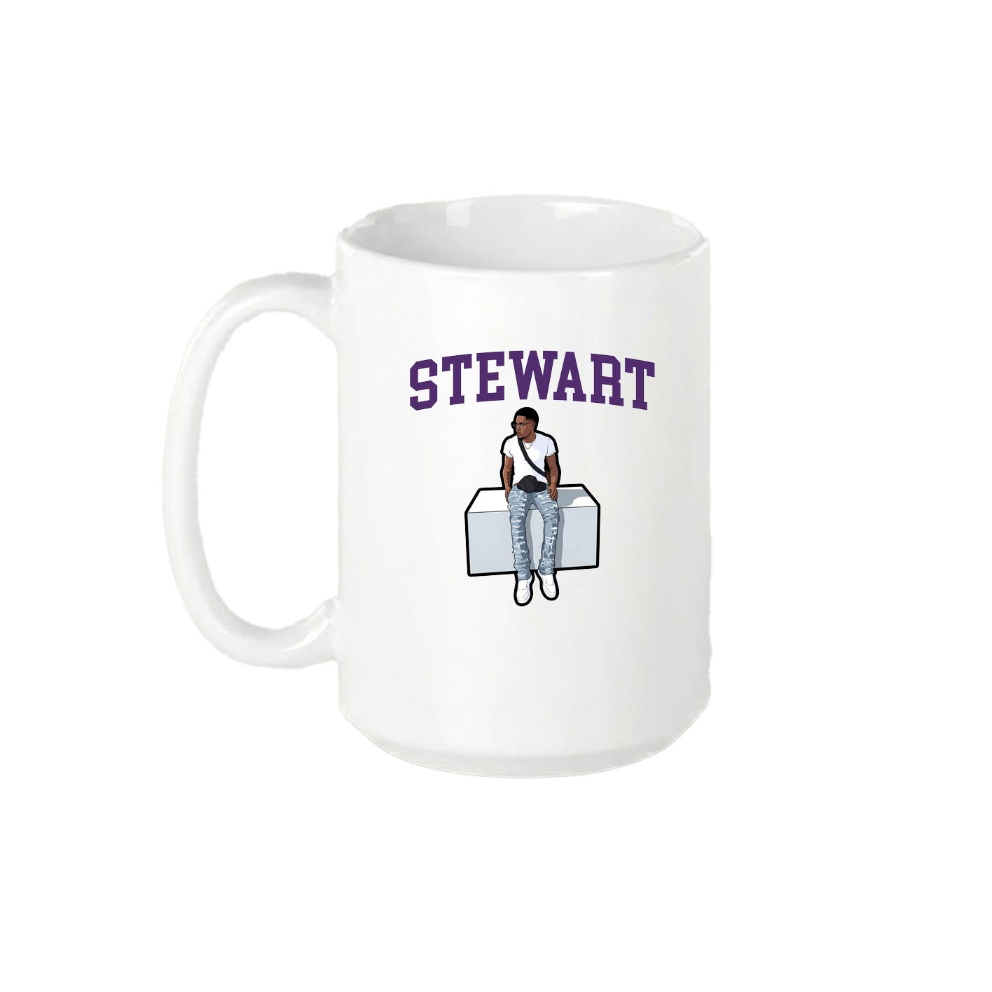 15oz Coffee Mug — Shirsey in White
