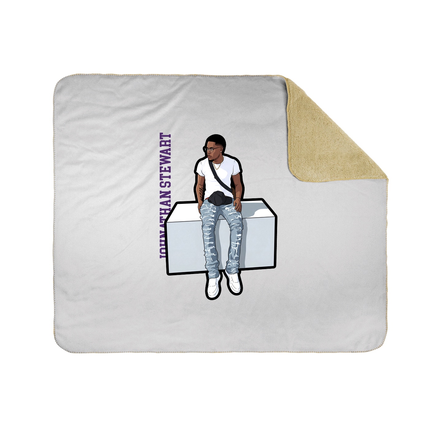 50x60 Sherpa Lined Throw Blanket