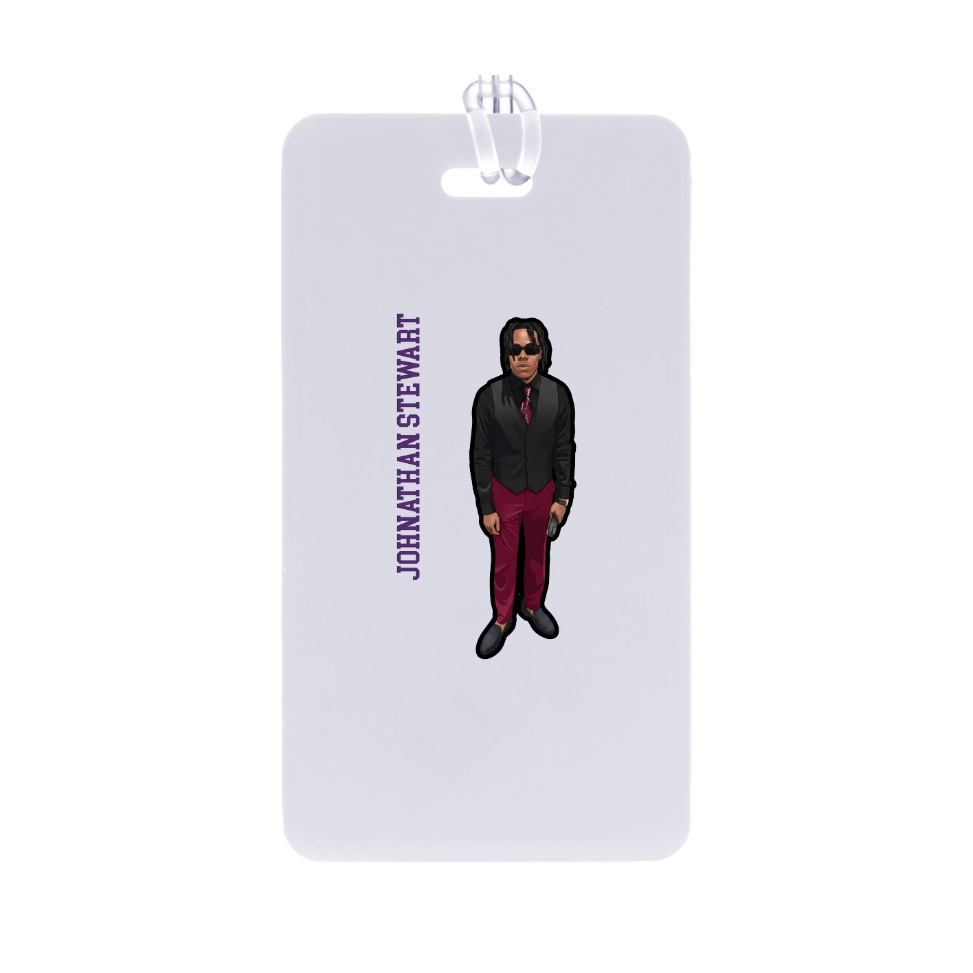 Bag Tag — Name Vertical in Classic