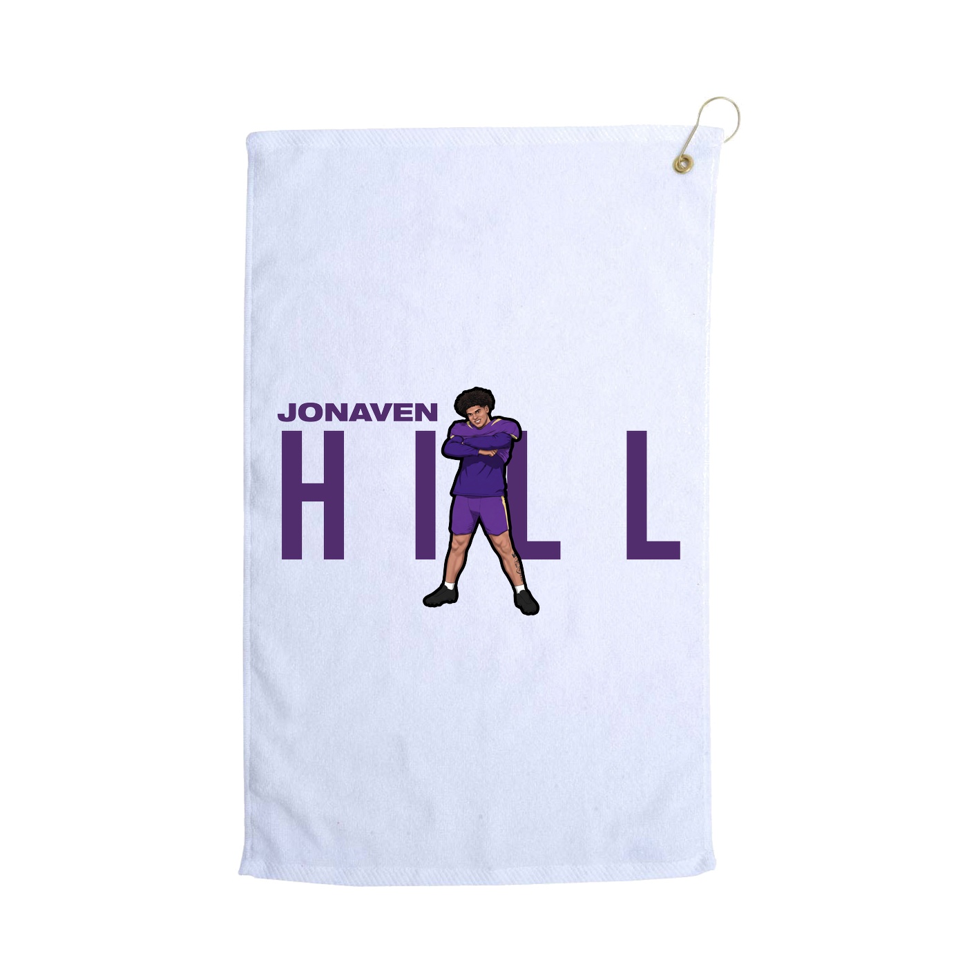 Golf Towel — Player Name in White