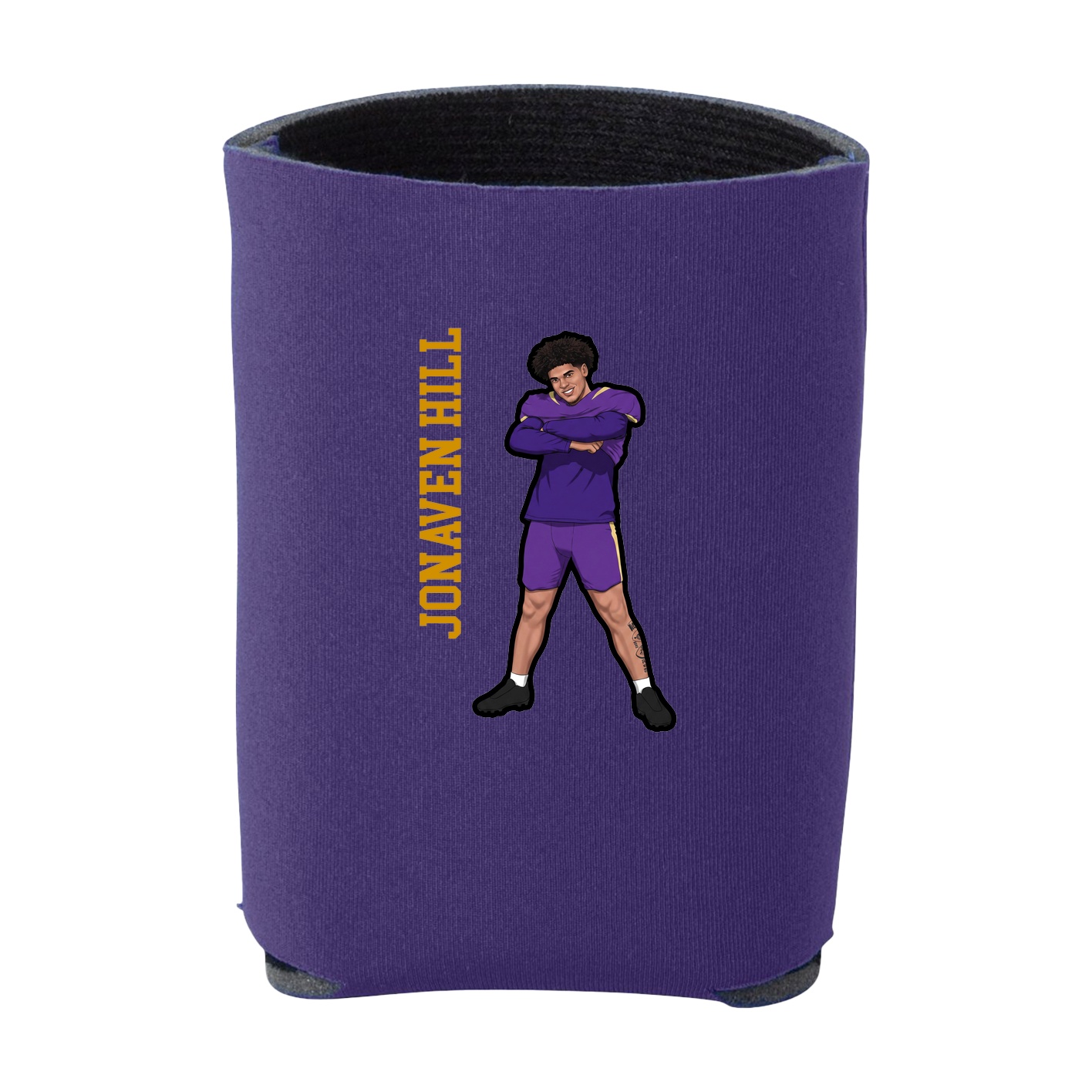Can Holder — Name Vertical in Purple