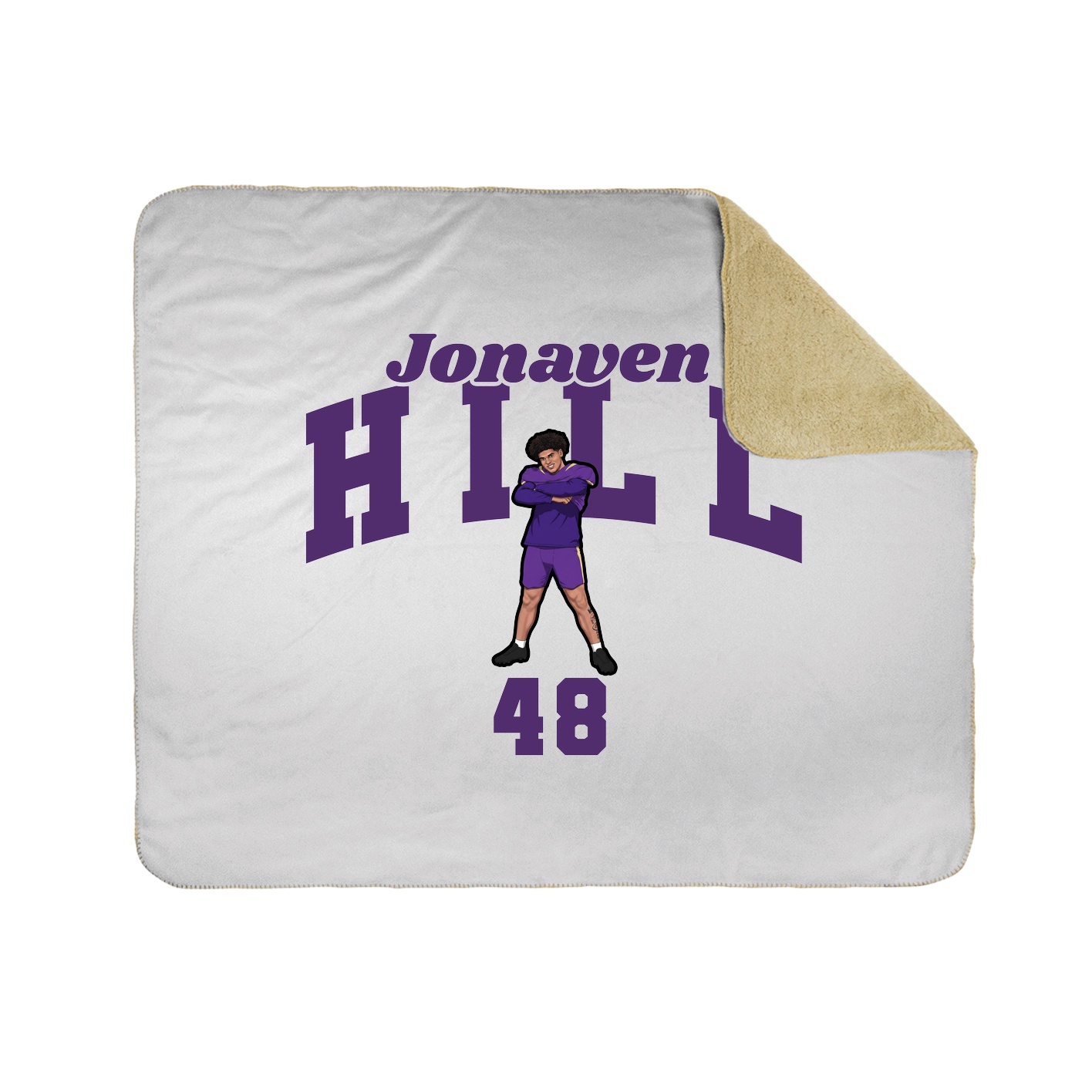 Throw Blanket — Signature Arch in White
