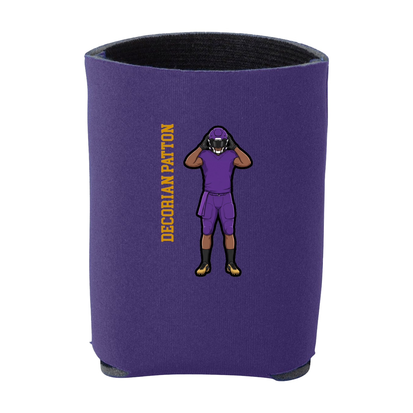 Can Holder — Name Vertical in Purple