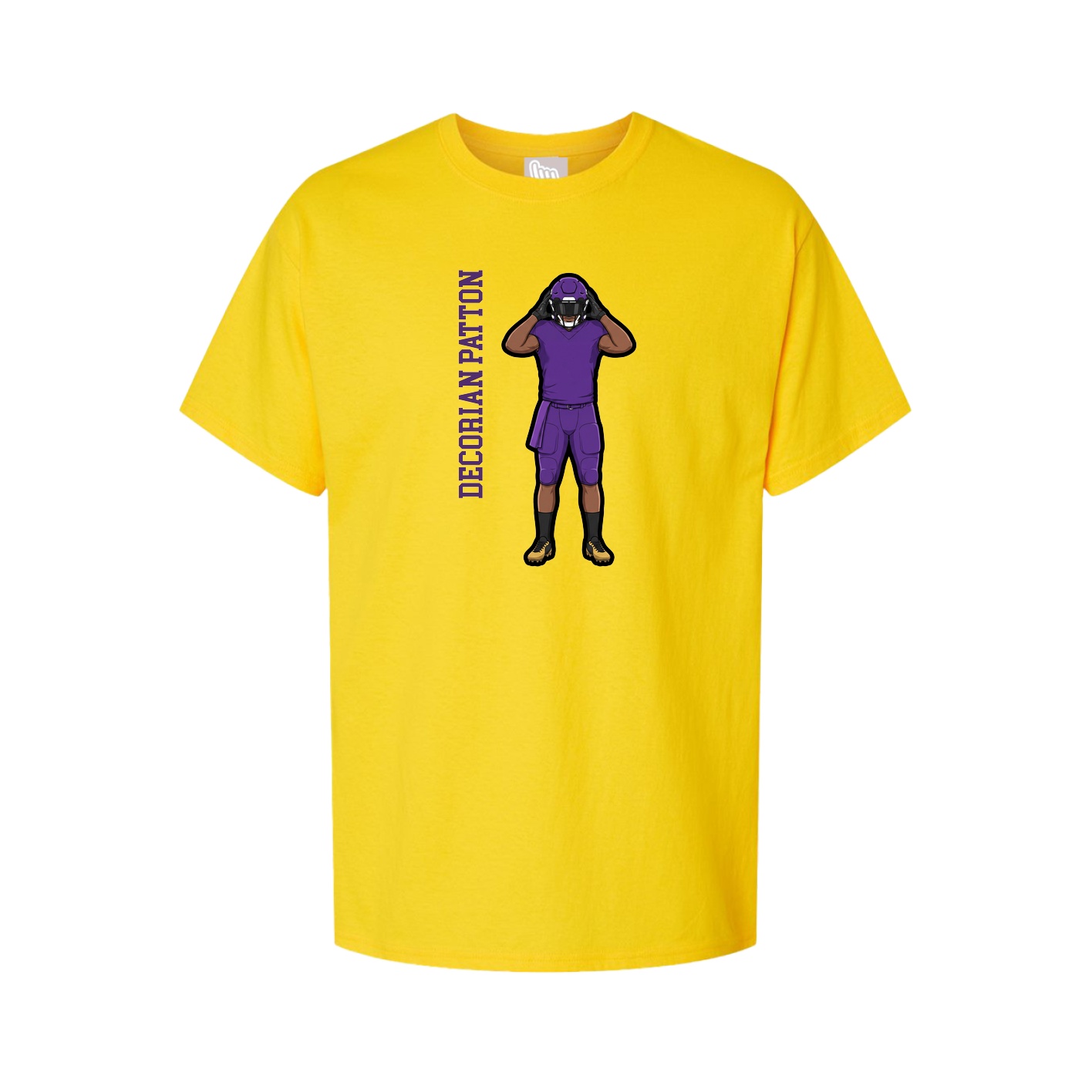 Tee — Name Vertical in Gold