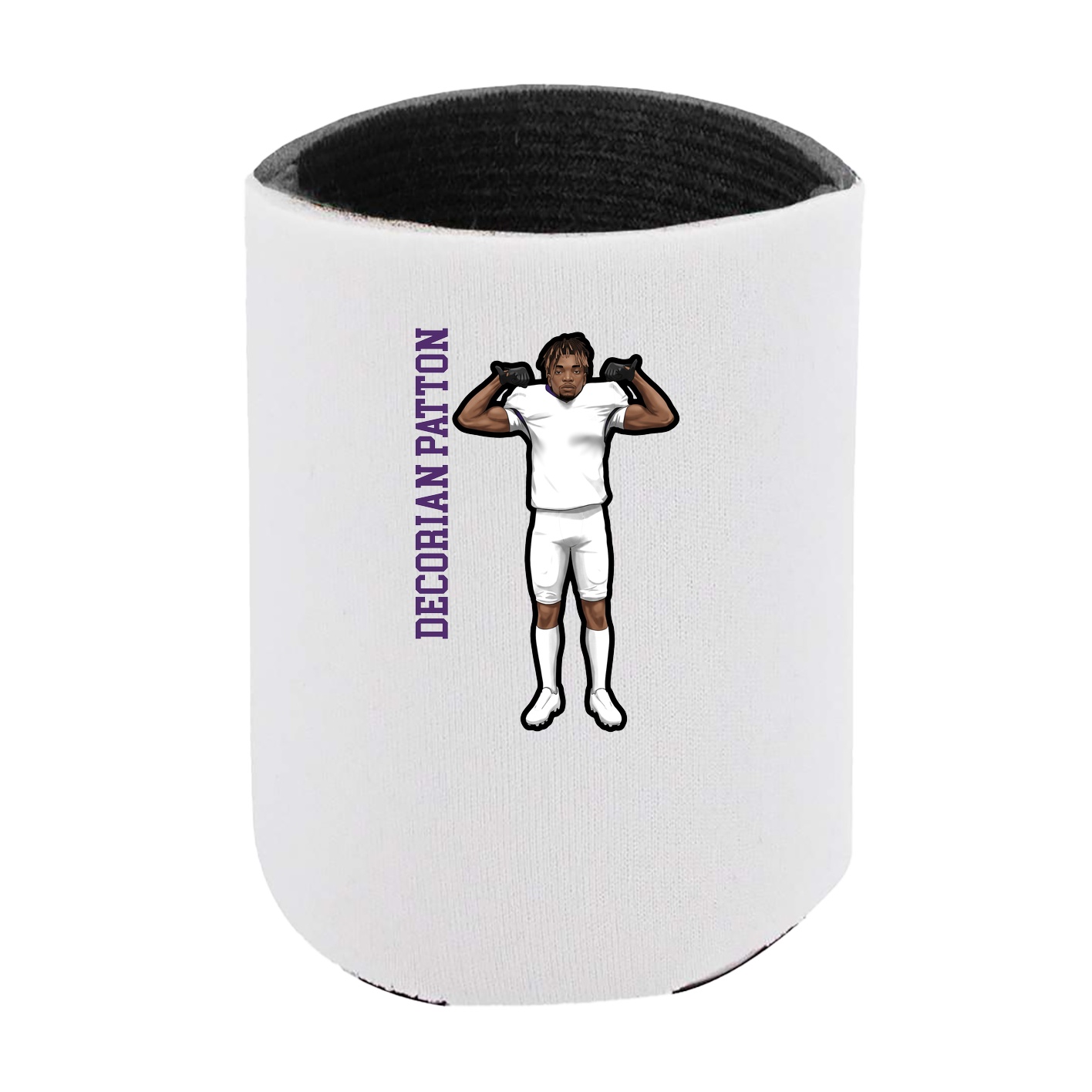 Can Holder — Name Vertical in White