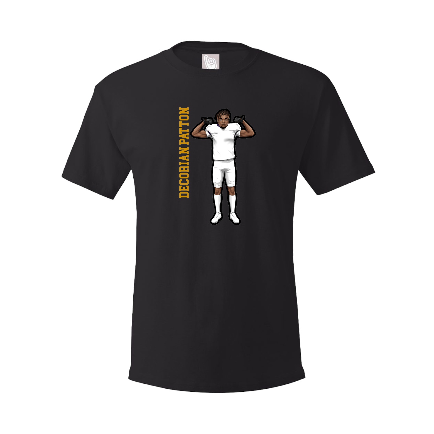 Tee — Name Vertical in Black