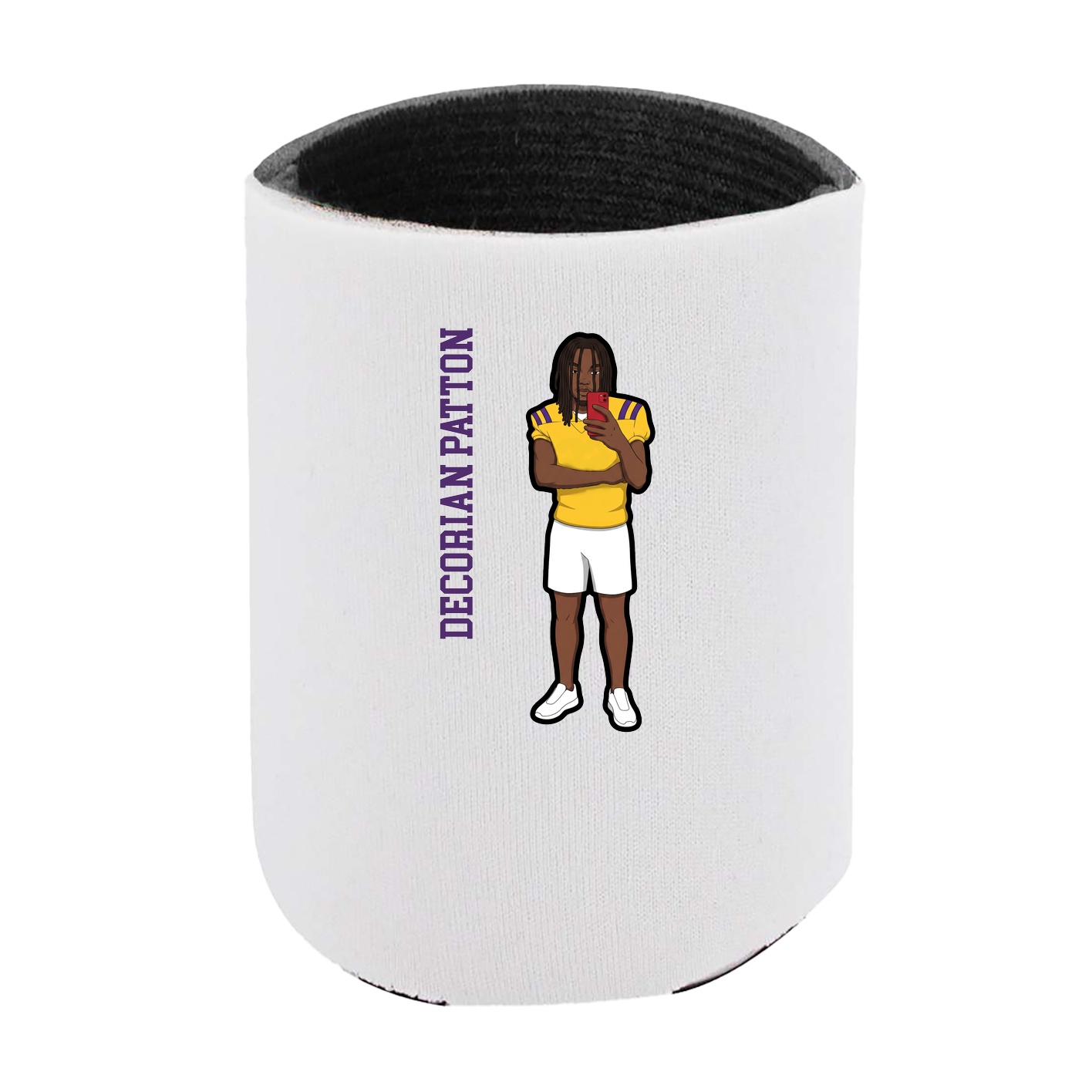 Can Holder — Name Vertical in White