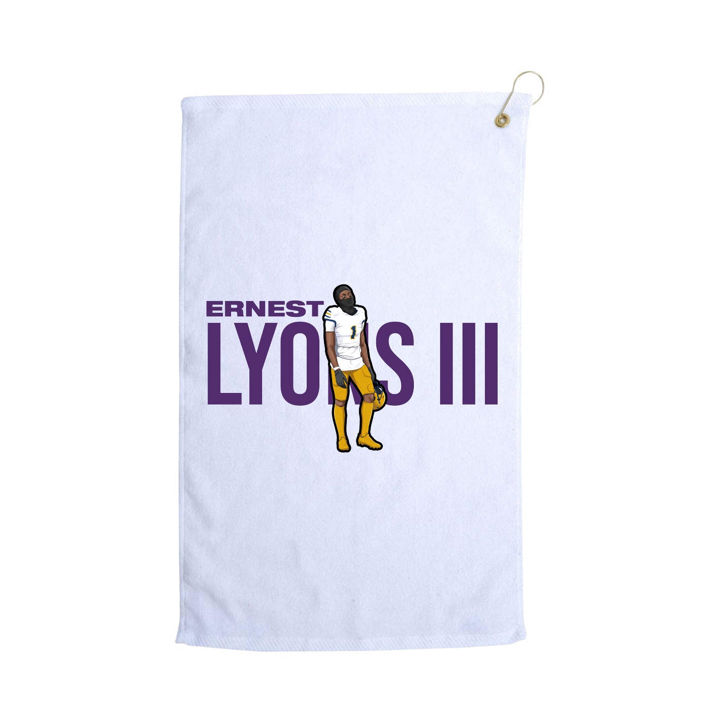 Golf Towel — Player Name in White