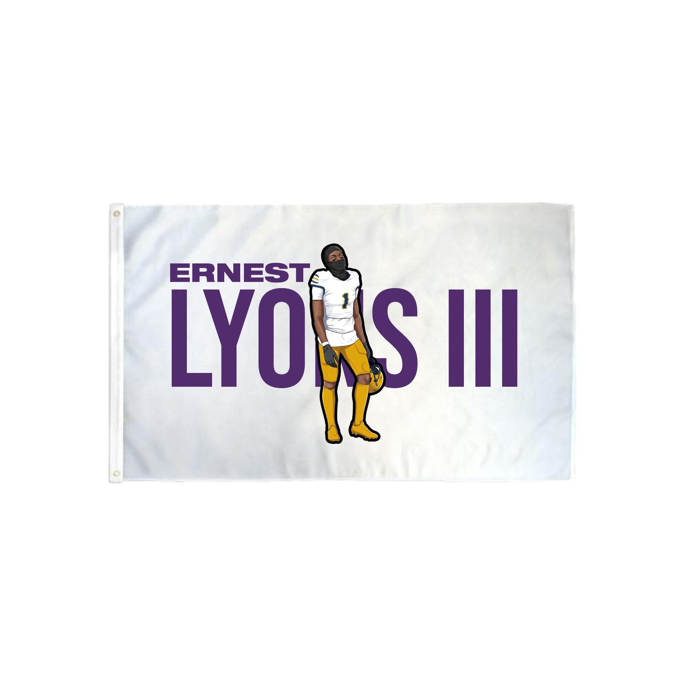 3x5 Flag — Player Name in Classic