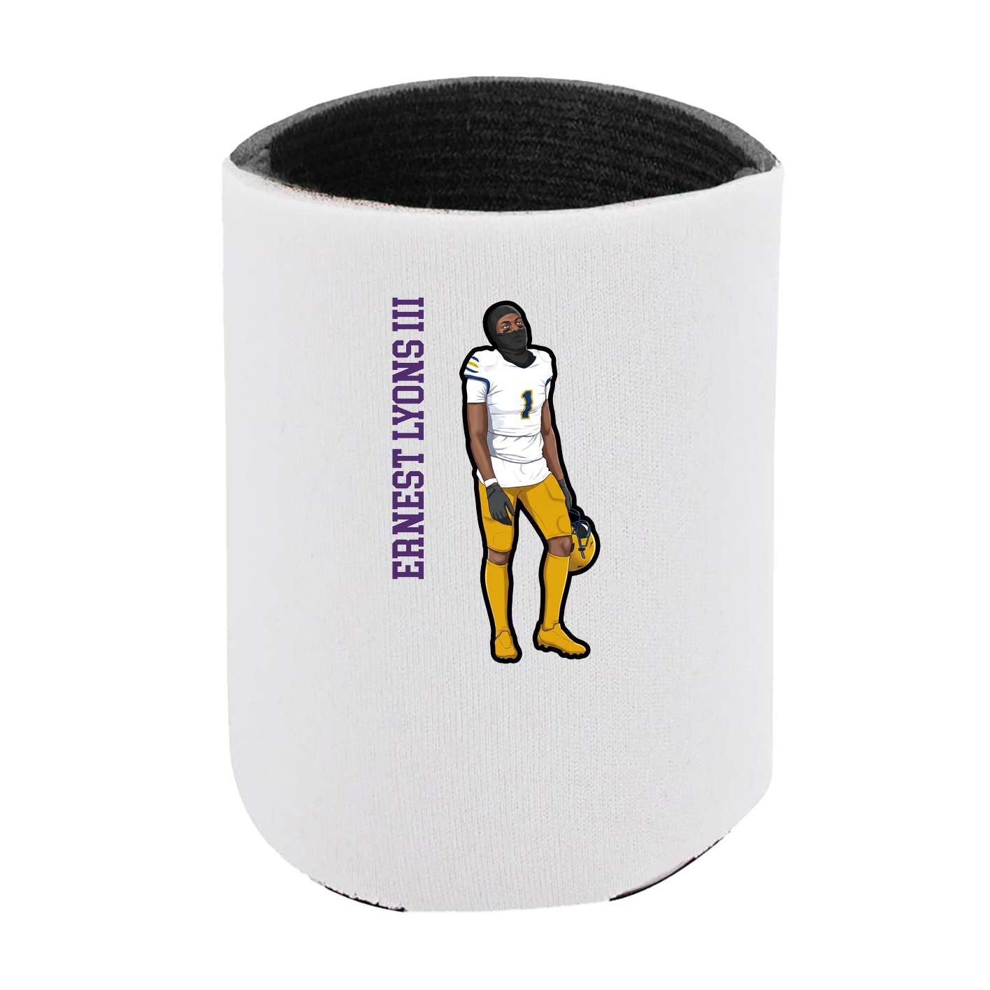 Can Holder — Name Vertical in White