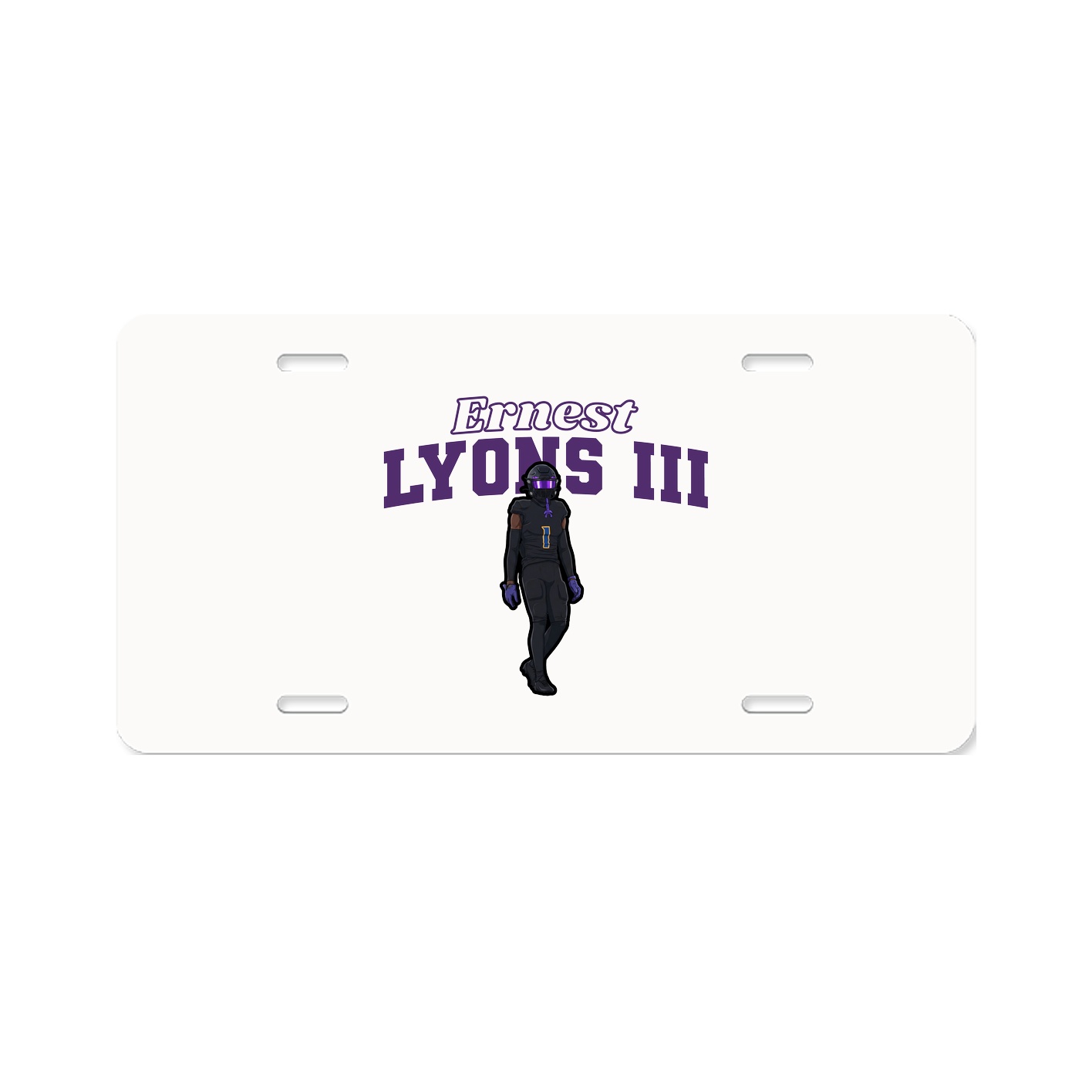License Plate — Name Arch in Classic