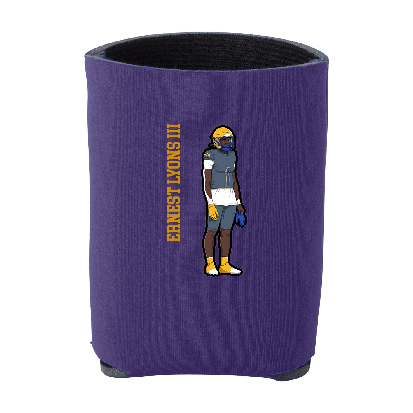Can Holder — Name Vertical in Purple