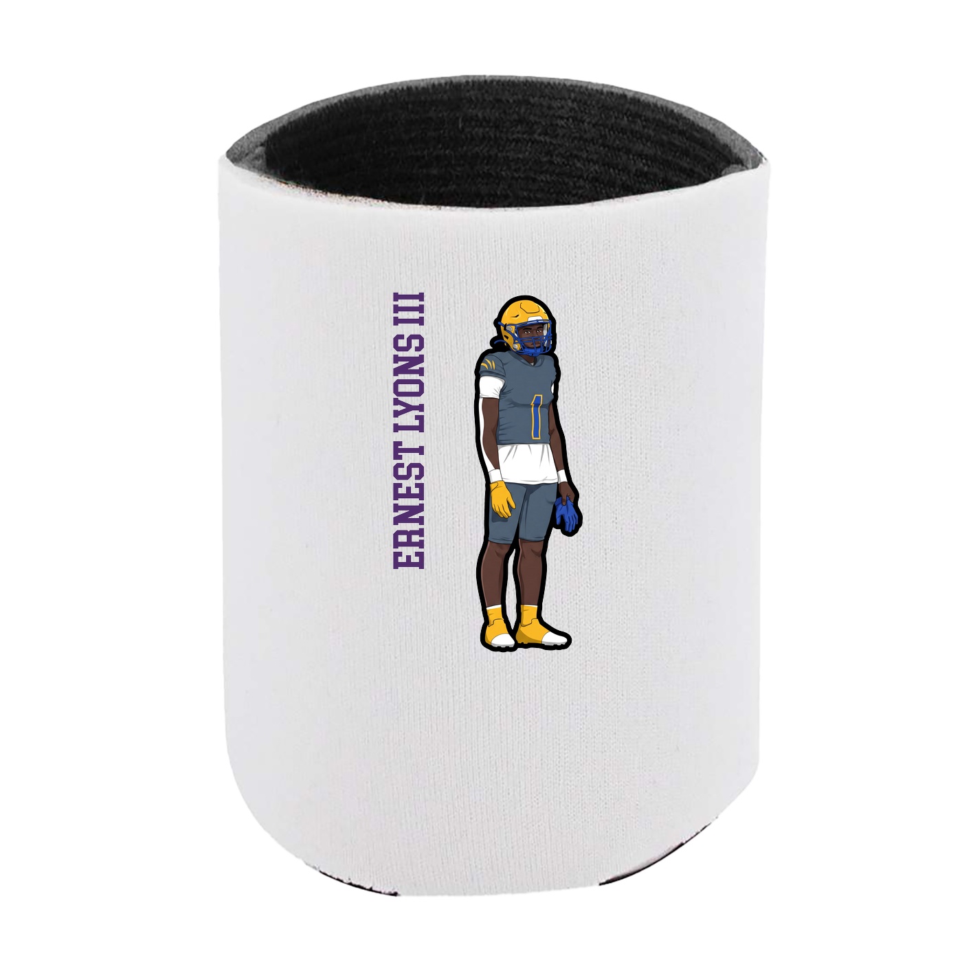 Can Holder — Name Vertical in White