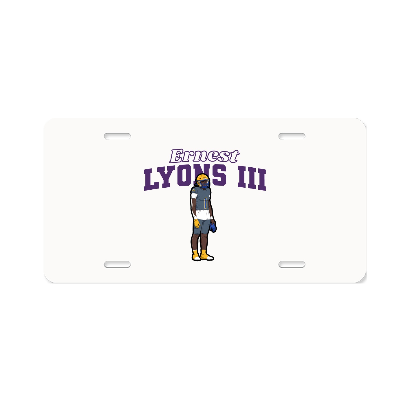 License Plate — Name Arch in Classic