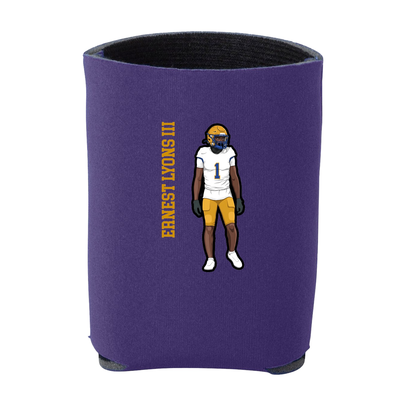 Can Holder — Name Vertical in Purple