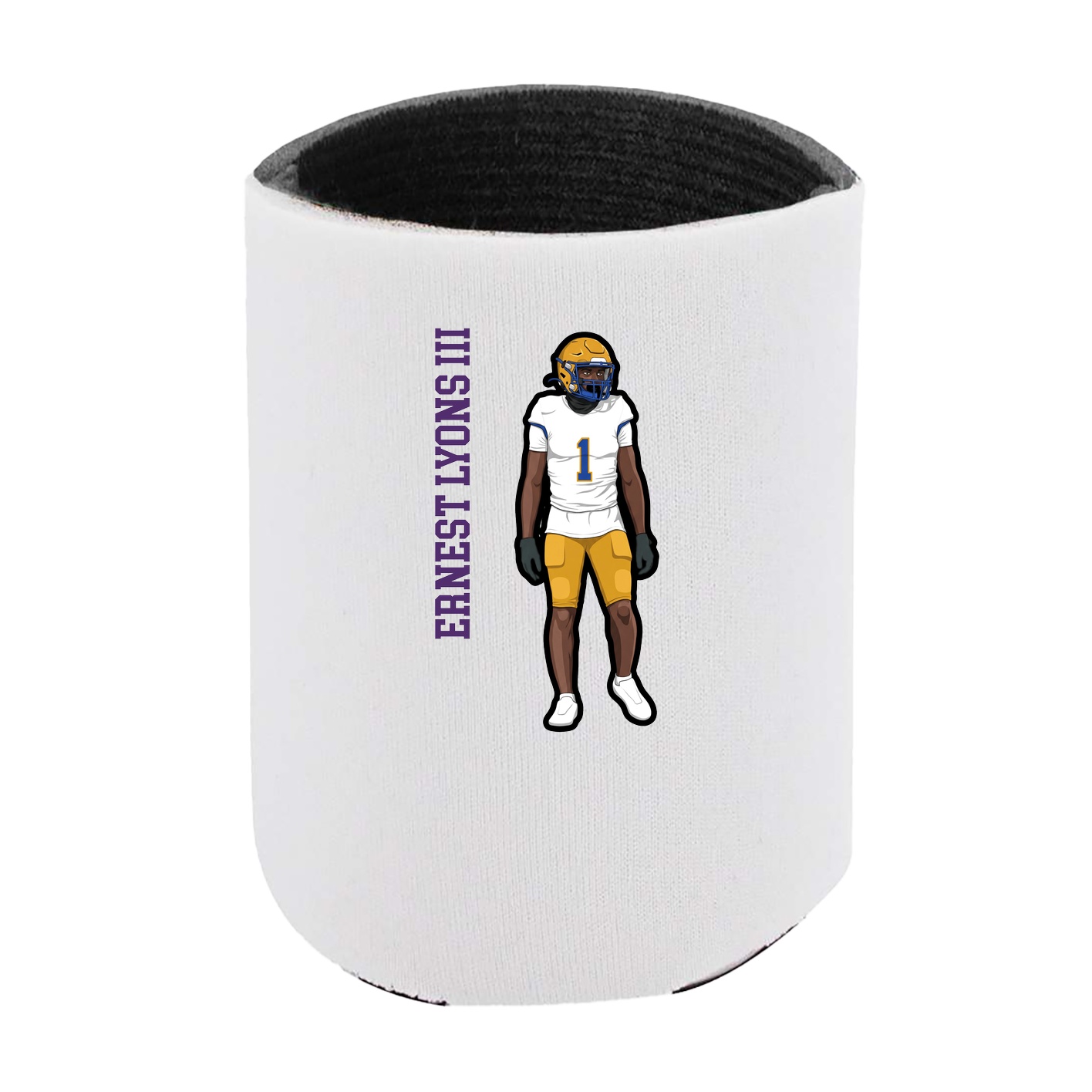 Can Holder — Name Vertical in White