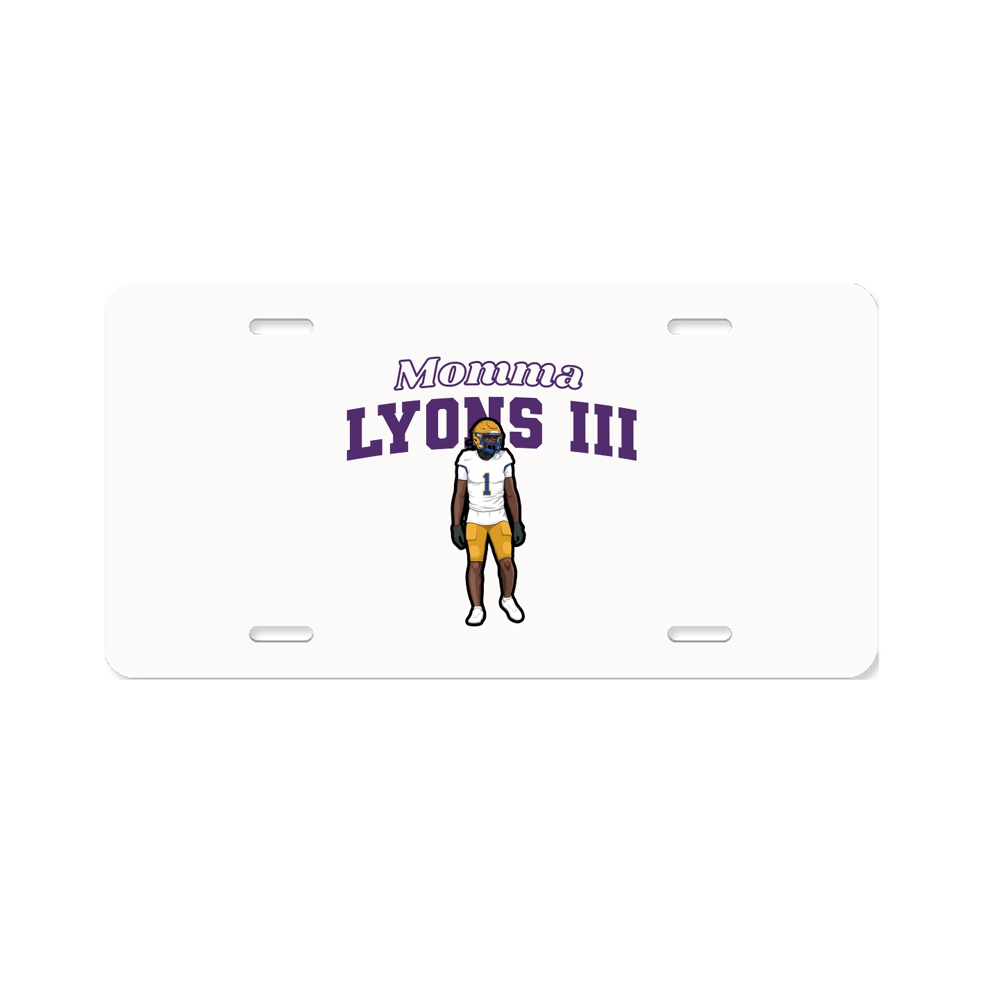 License Plate — Mothers Day Block in Classic